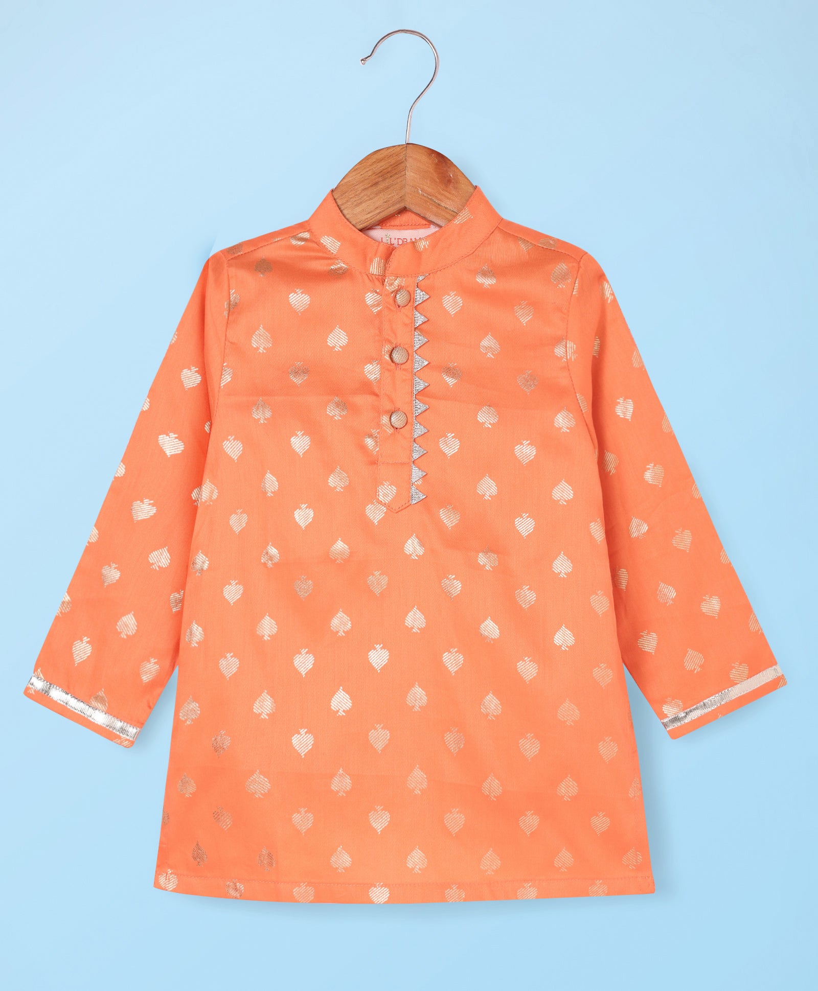Mehfil Orange Kurta Pant set for Boys