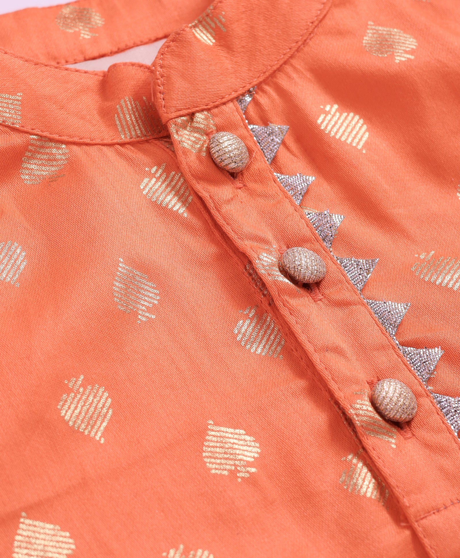 Mehfil Orange Kurta Pant set for Boys