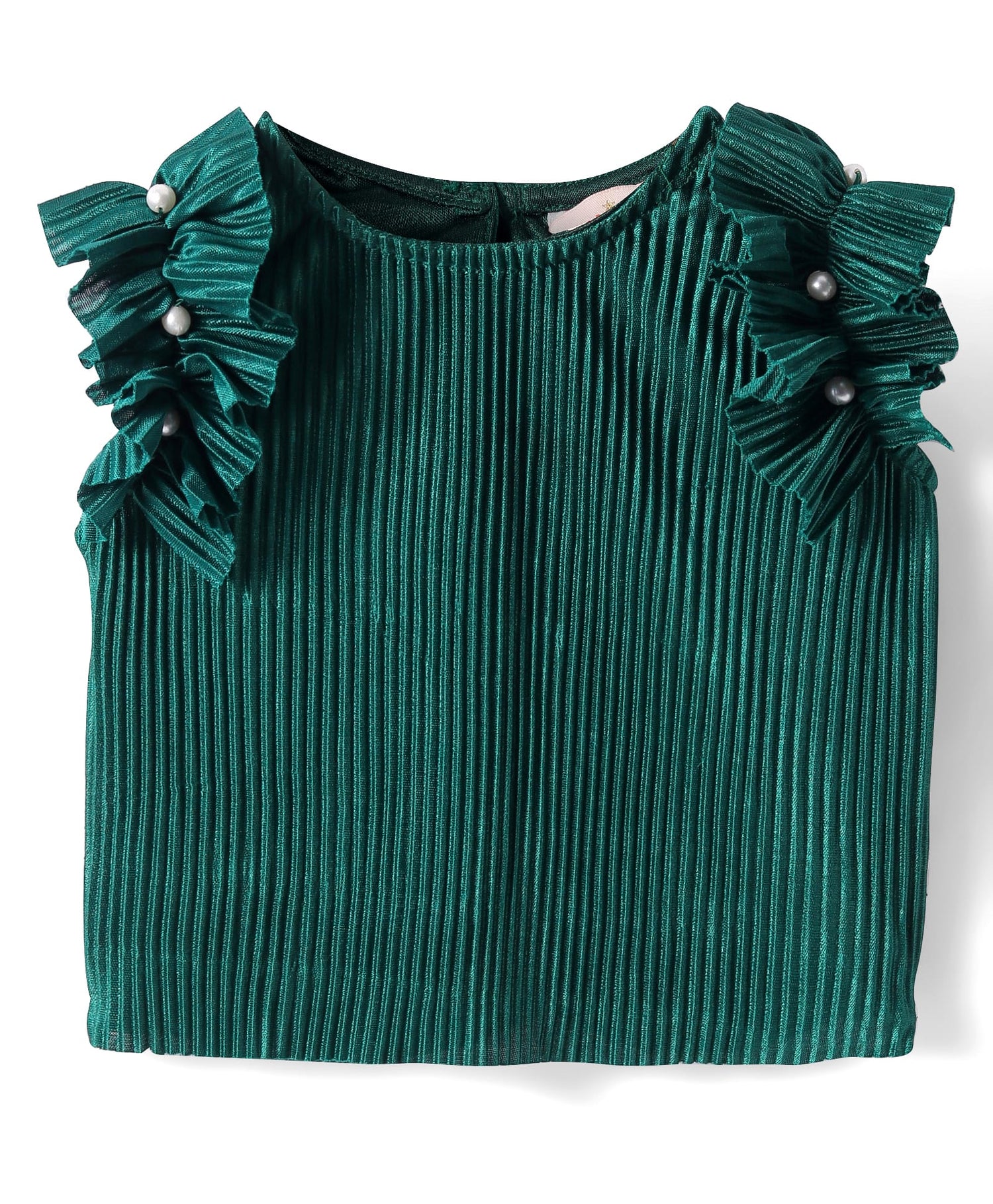 Glam up Girls Green Party Top with Pant Girls Co-ordinate set