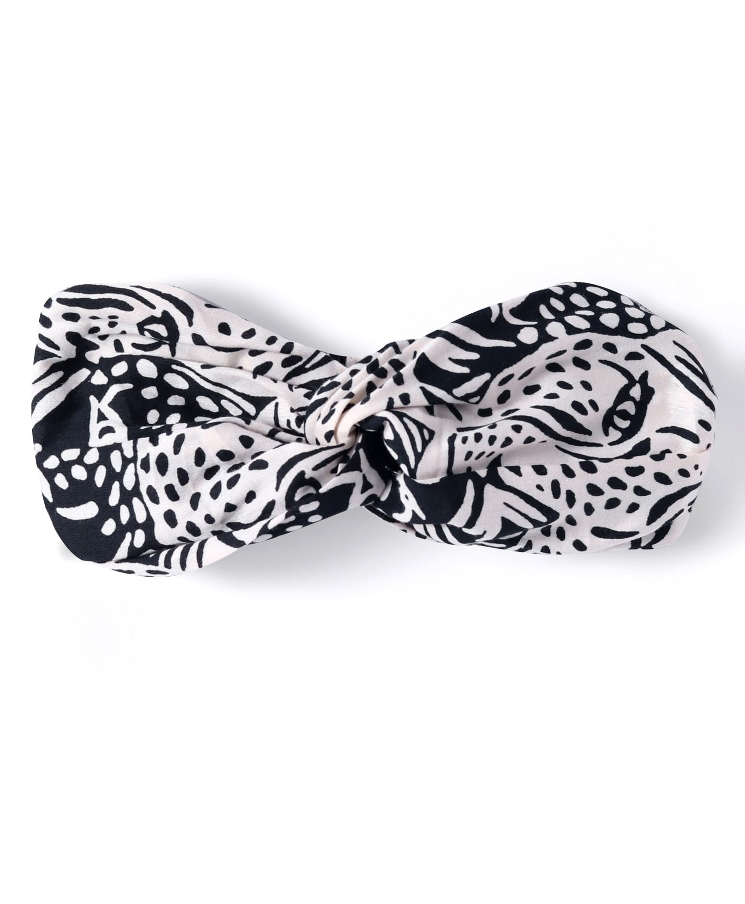 Roar at the Door Girls Brown and Black Printed Top and Shorts Set with Hairband