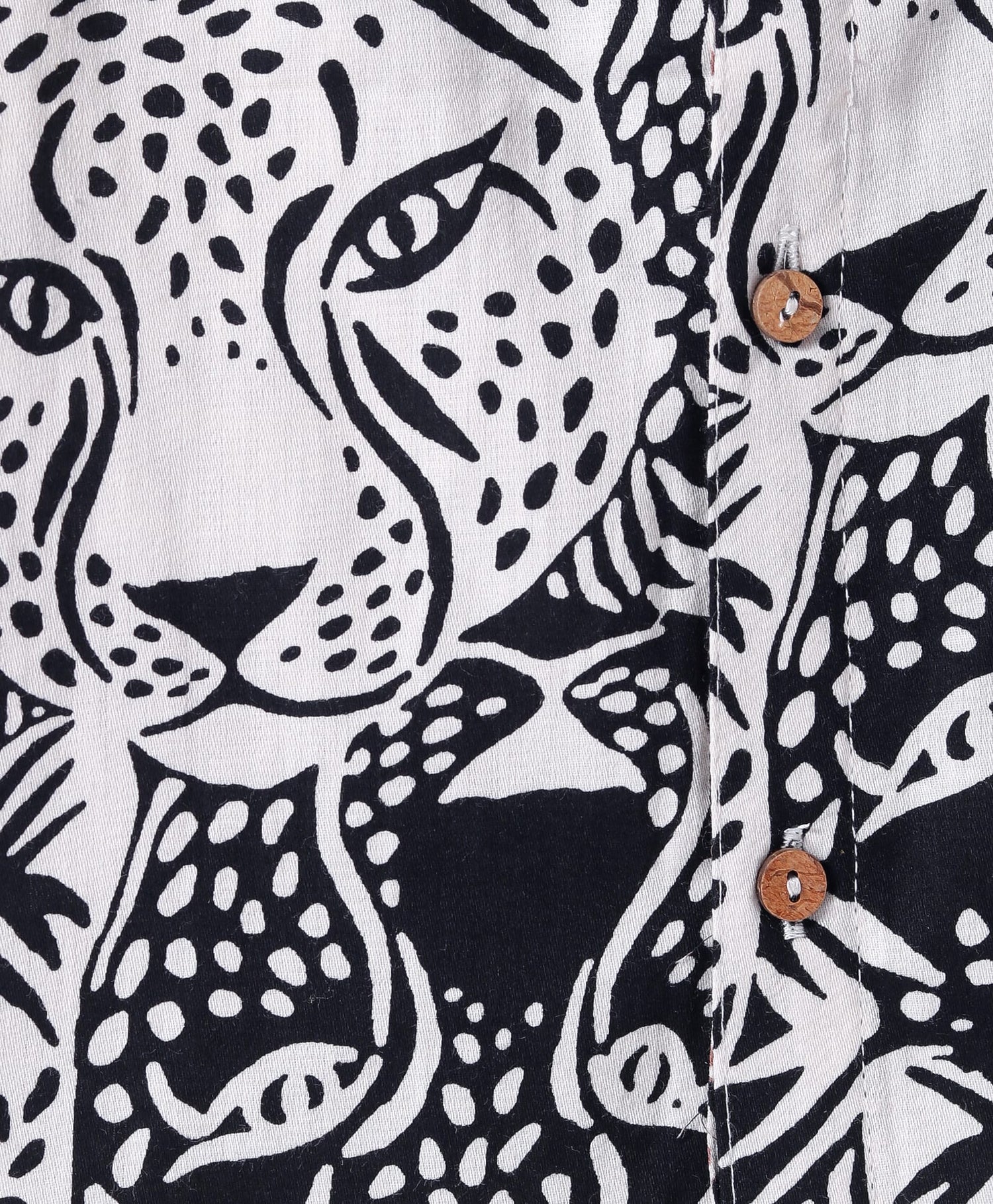 Roar at the Door Boys Brown and Black Printed Shirt