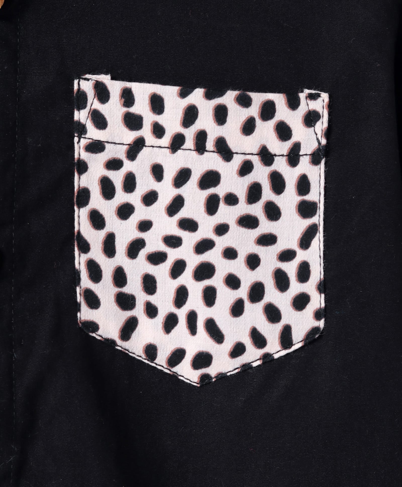 Roar at the Door Boys Black Printed Shirt