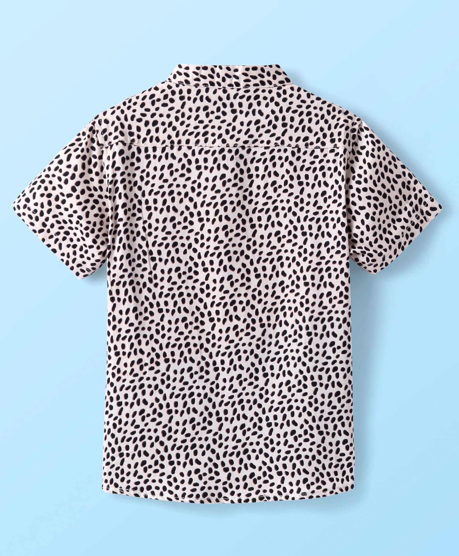 Roar at the Door Boys Brown Printed Shirt