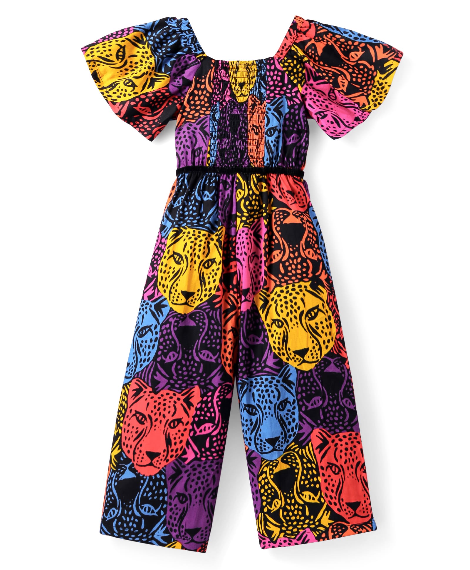 Roar at the Door Girls Multi Color Stylish Jumpsuit with Hairband