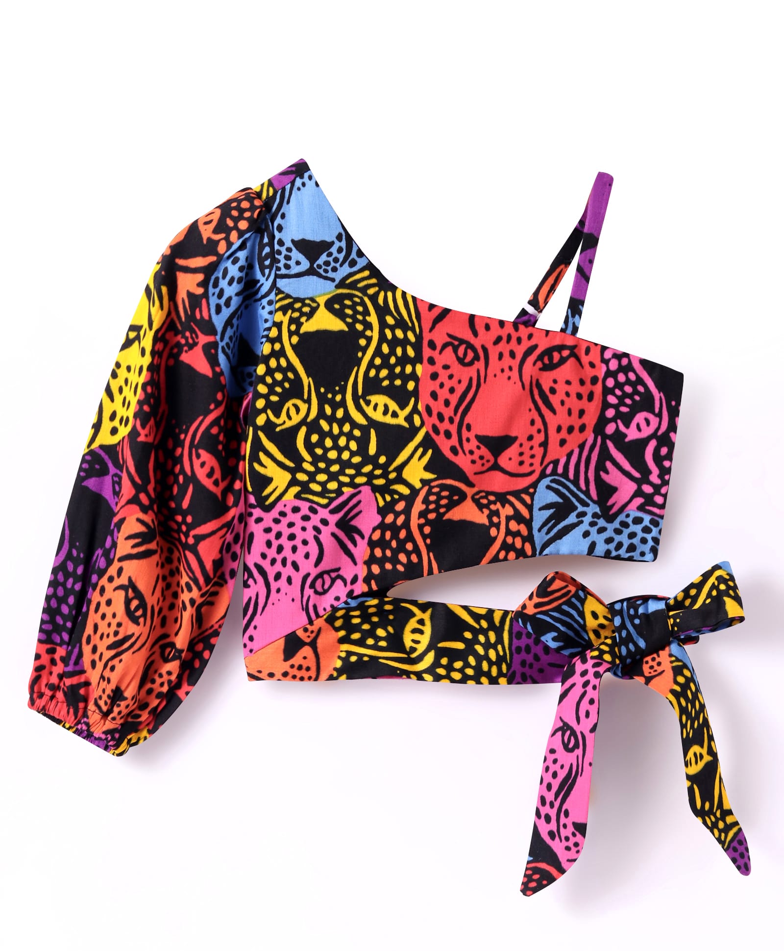 Roar at the Door Girls Multi Color Stylish Top and Pant Set with Hairband