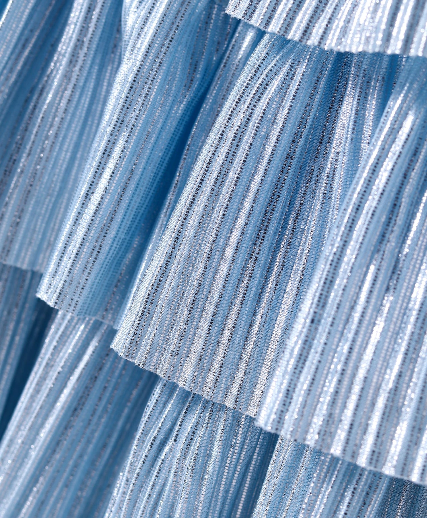 Barbie Blue Shimmer Pleating Ballerina Dress for Young Girls