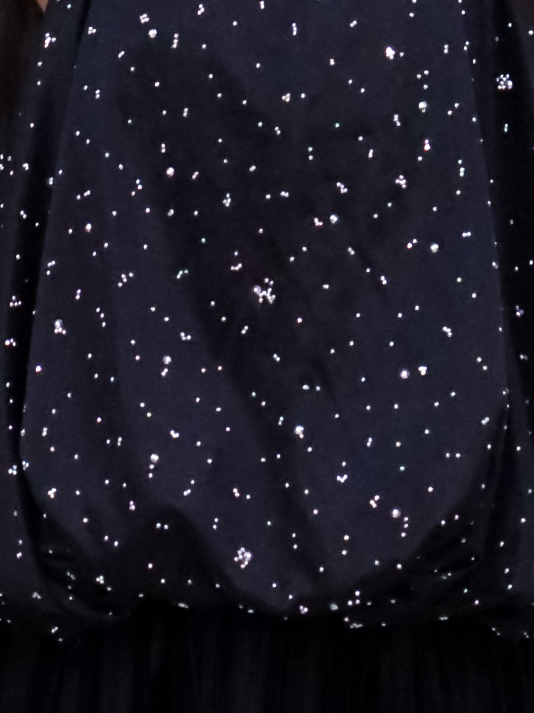 Glam Up Girls Party Black Balloon Top