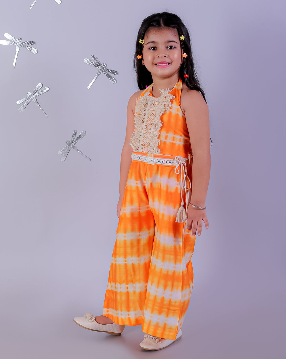 Lil Drama Girls Fusion Ethnic Jumpsuit