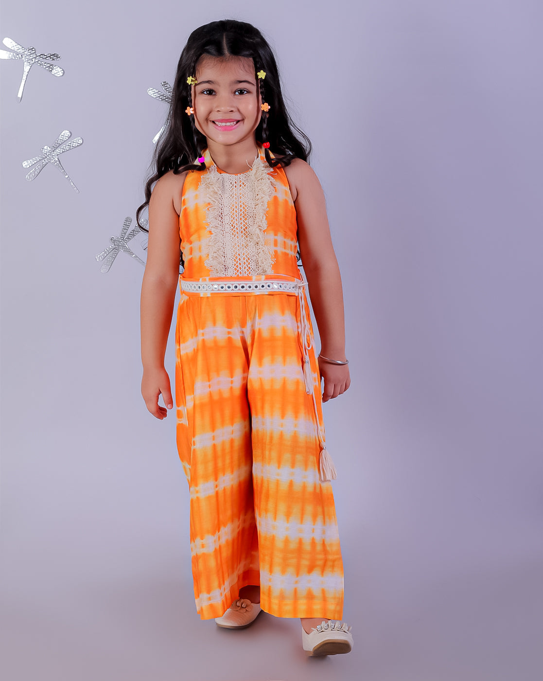 Lil Drama Girls Fusion Ethnic Jumpsuit