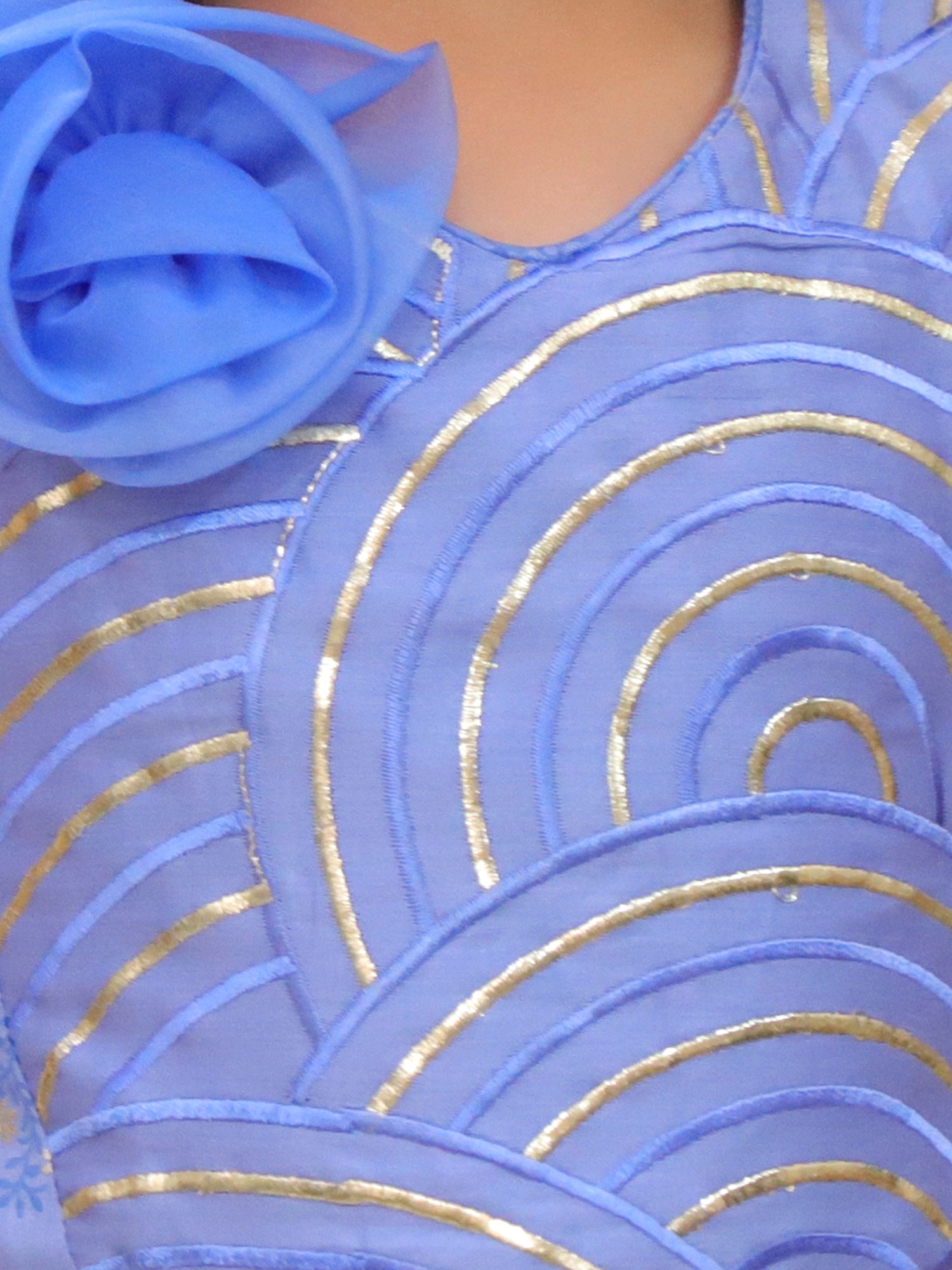Bollywood tadka Blue Stylish Top and Pant Set For Girls