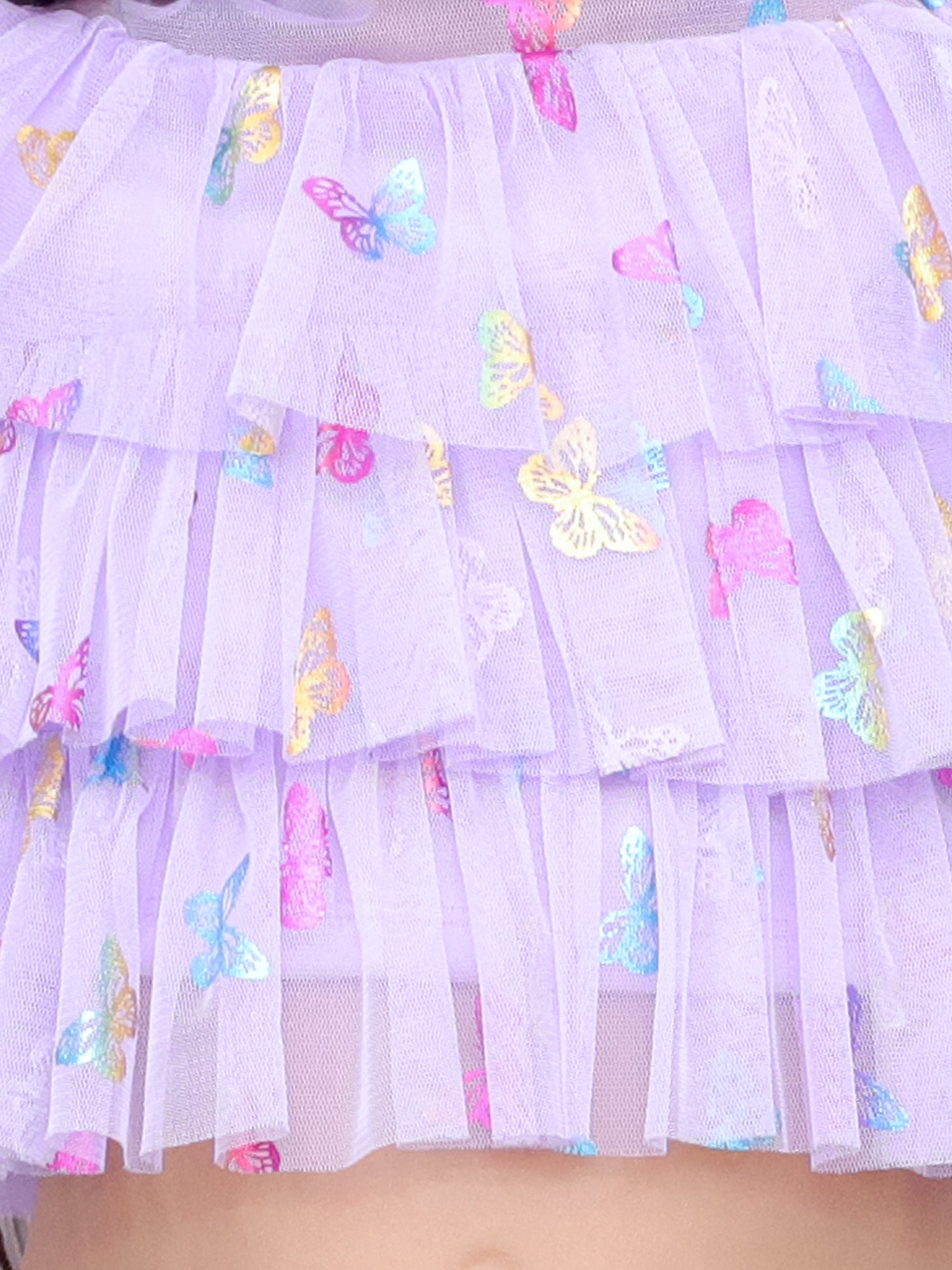 Glam Up Girls Shimmer Lavender Party Top