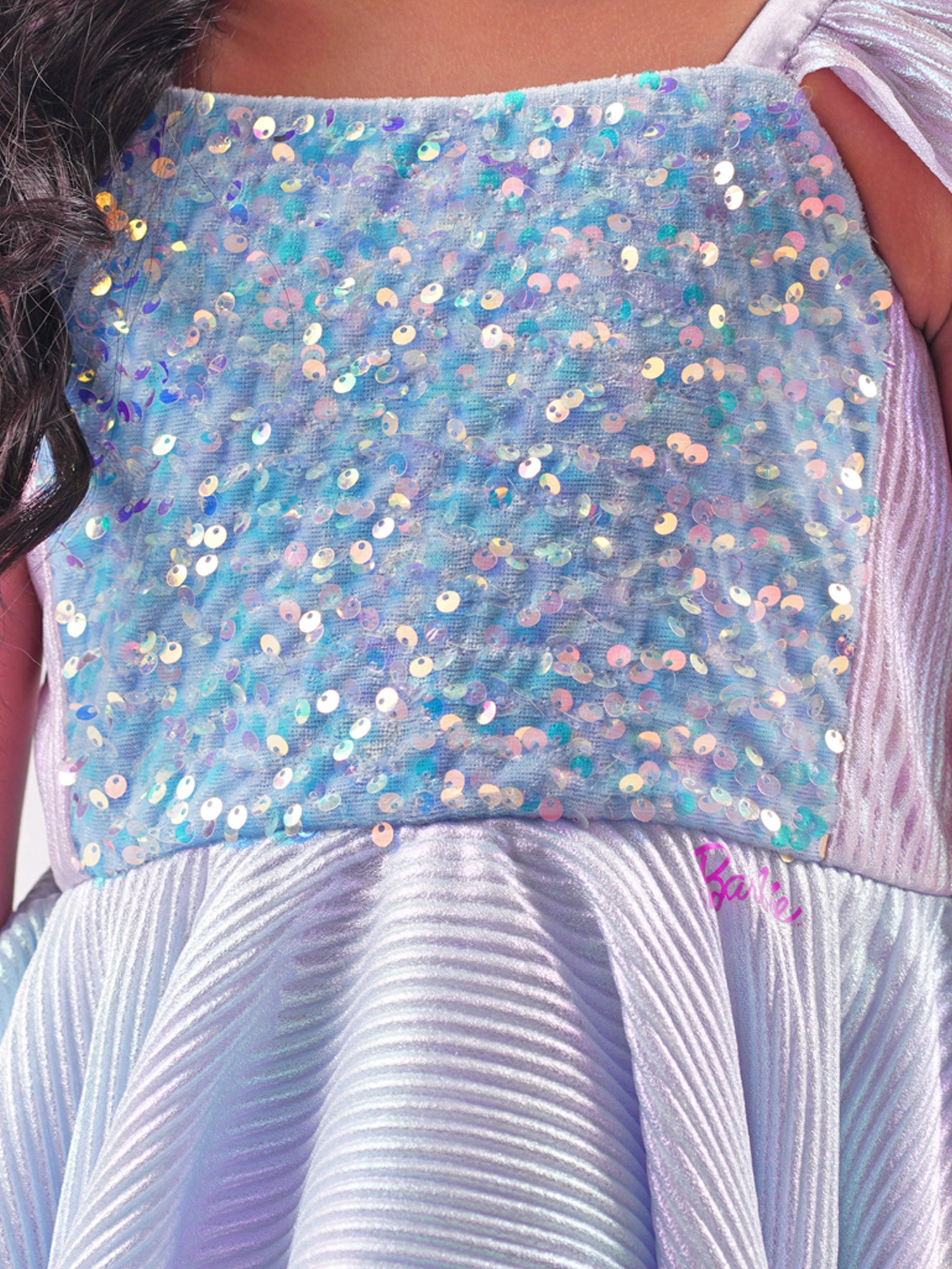 Barbie Blue Sequins Shimmer Ballerina Dress for Young Girls