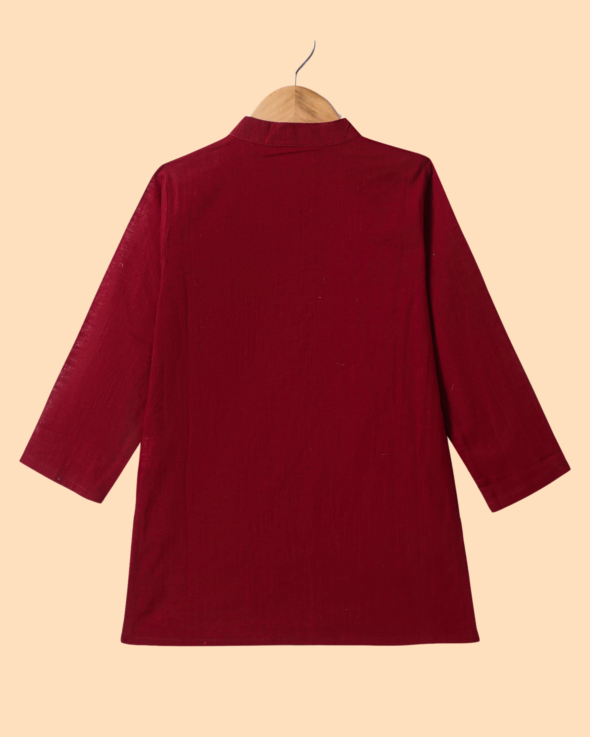 Boys Red Kurta