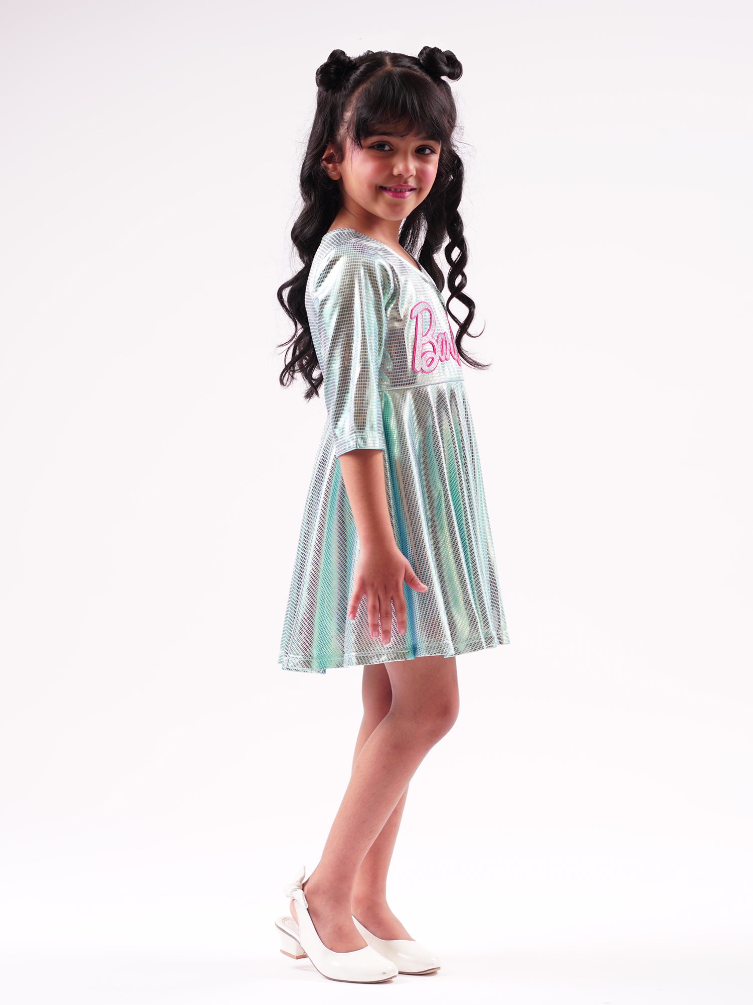 Barbie Blue Shimmer Ballerina Dress for Young Girls