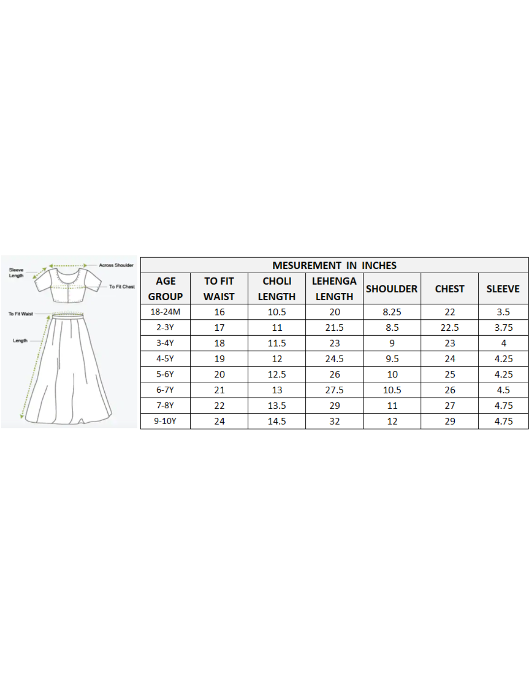 Girls Stylish Folklore printed Ghaghara choli set