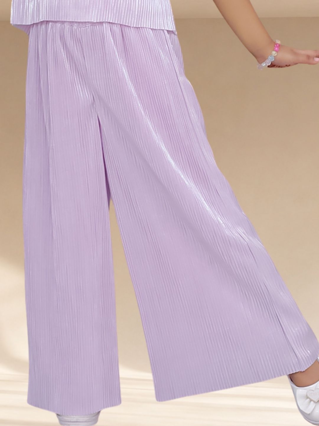 Glam Up Girls Pink Party Top and Pant Set