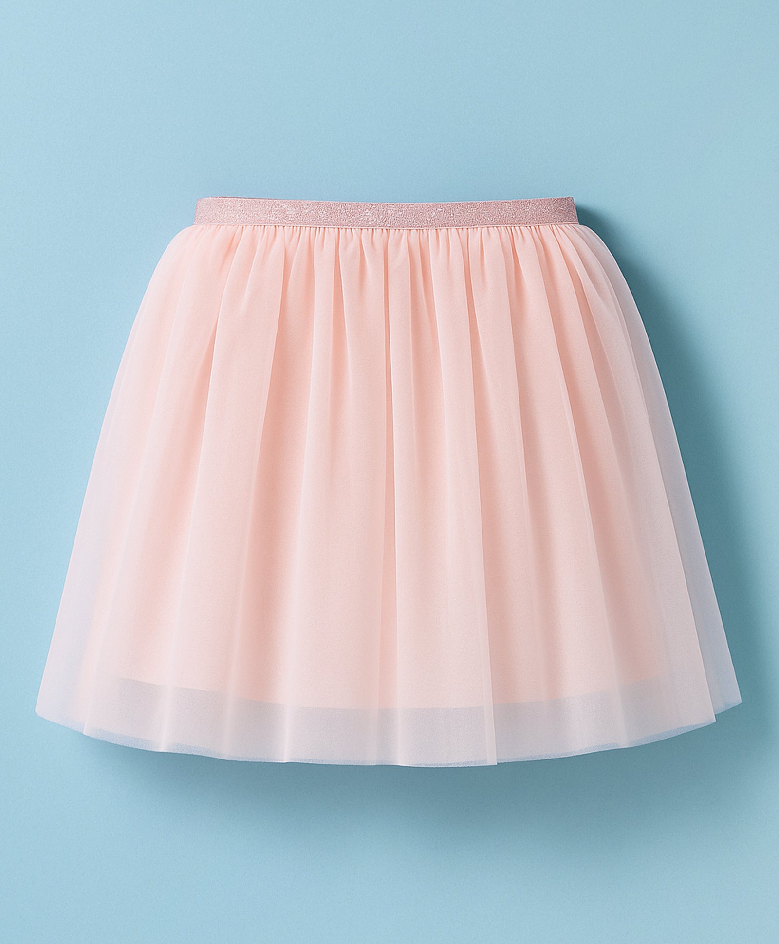 Paris Night White T-shirt with Pink Skirt Set For Girls