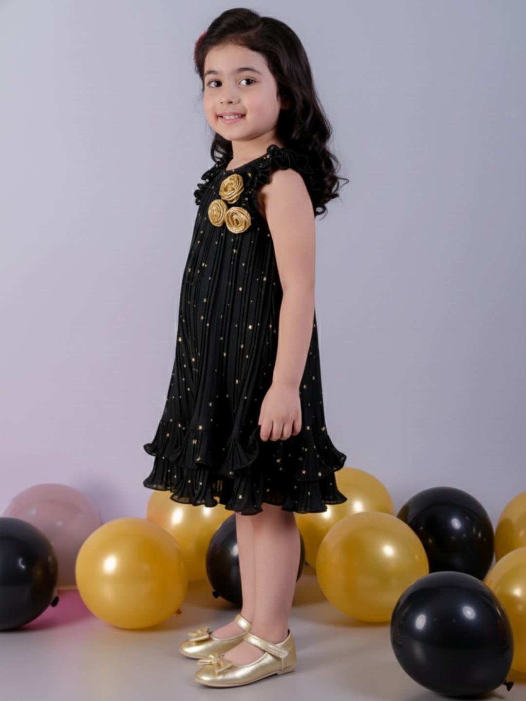 Glam up Girls Black Dress