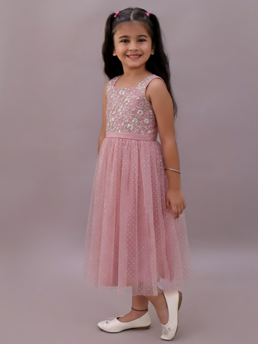 Glam up Pink Dress For Girls