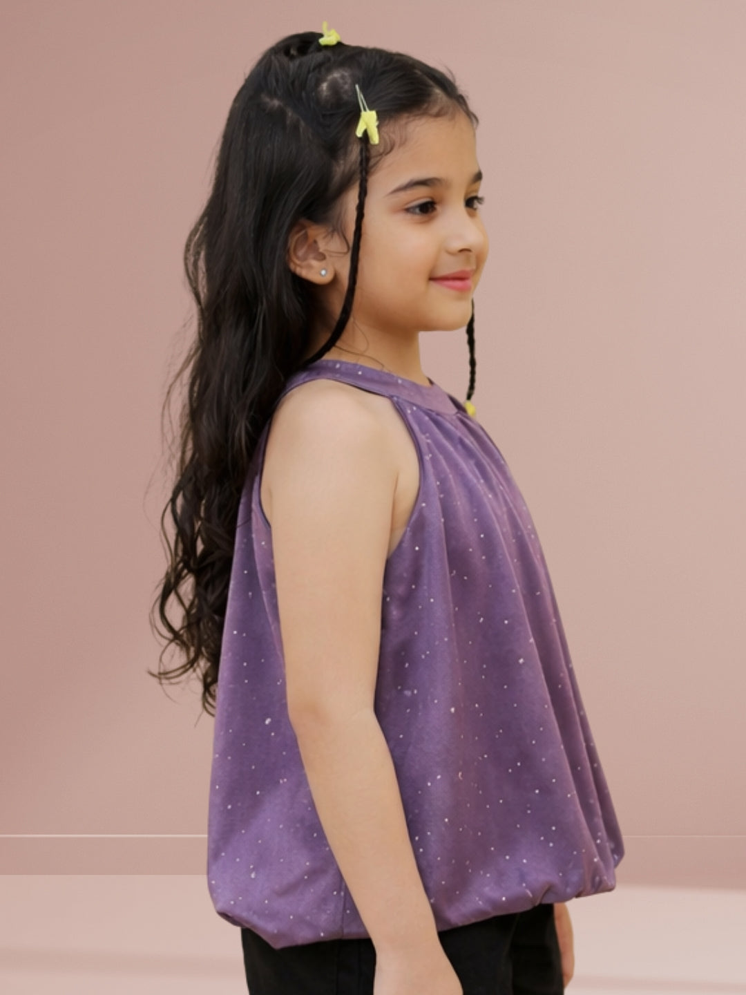 Glam Up Girls Party Mauve Balloon Top