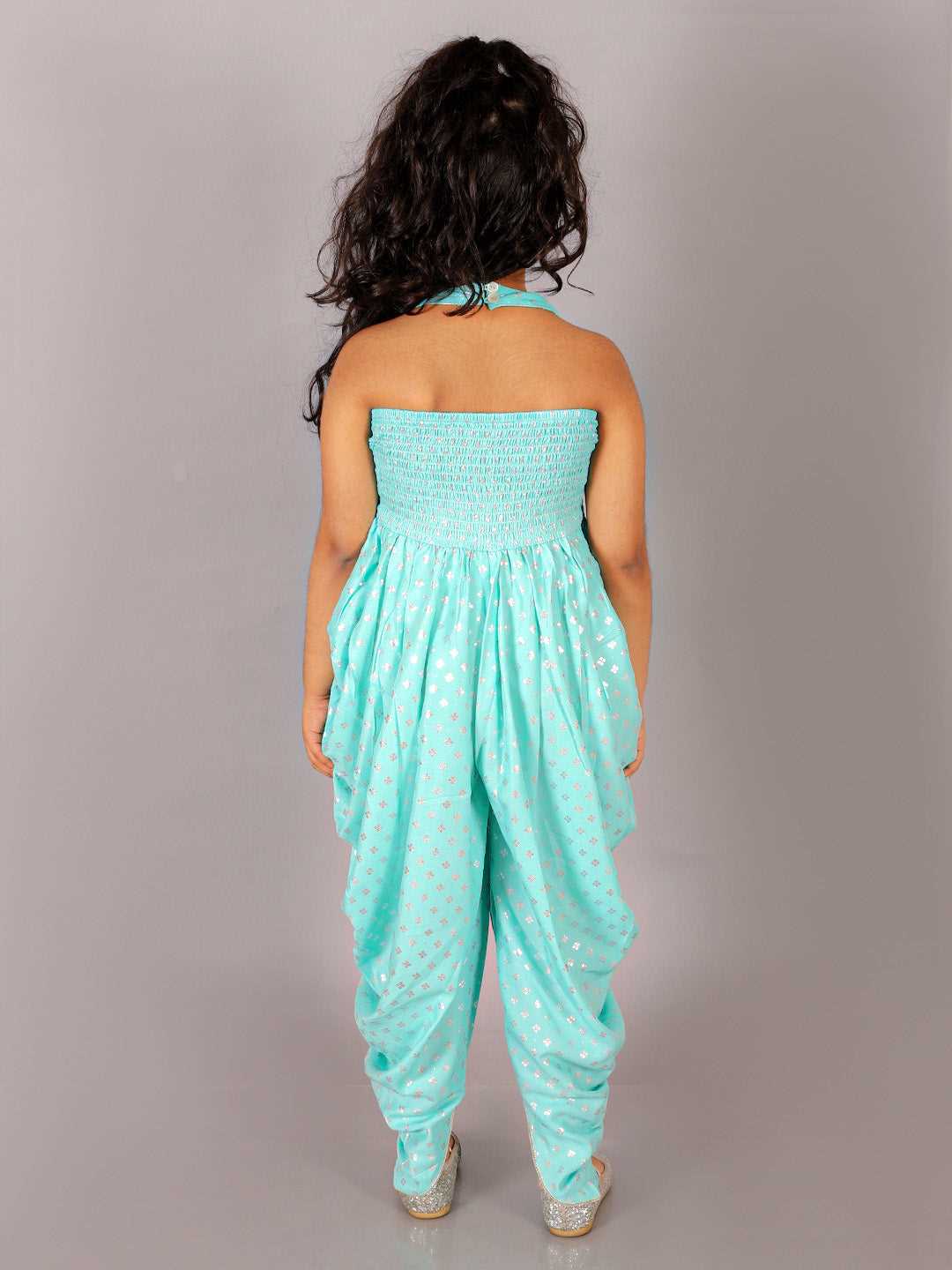 Fusion Fair Girls Blue Dhoti Jumper