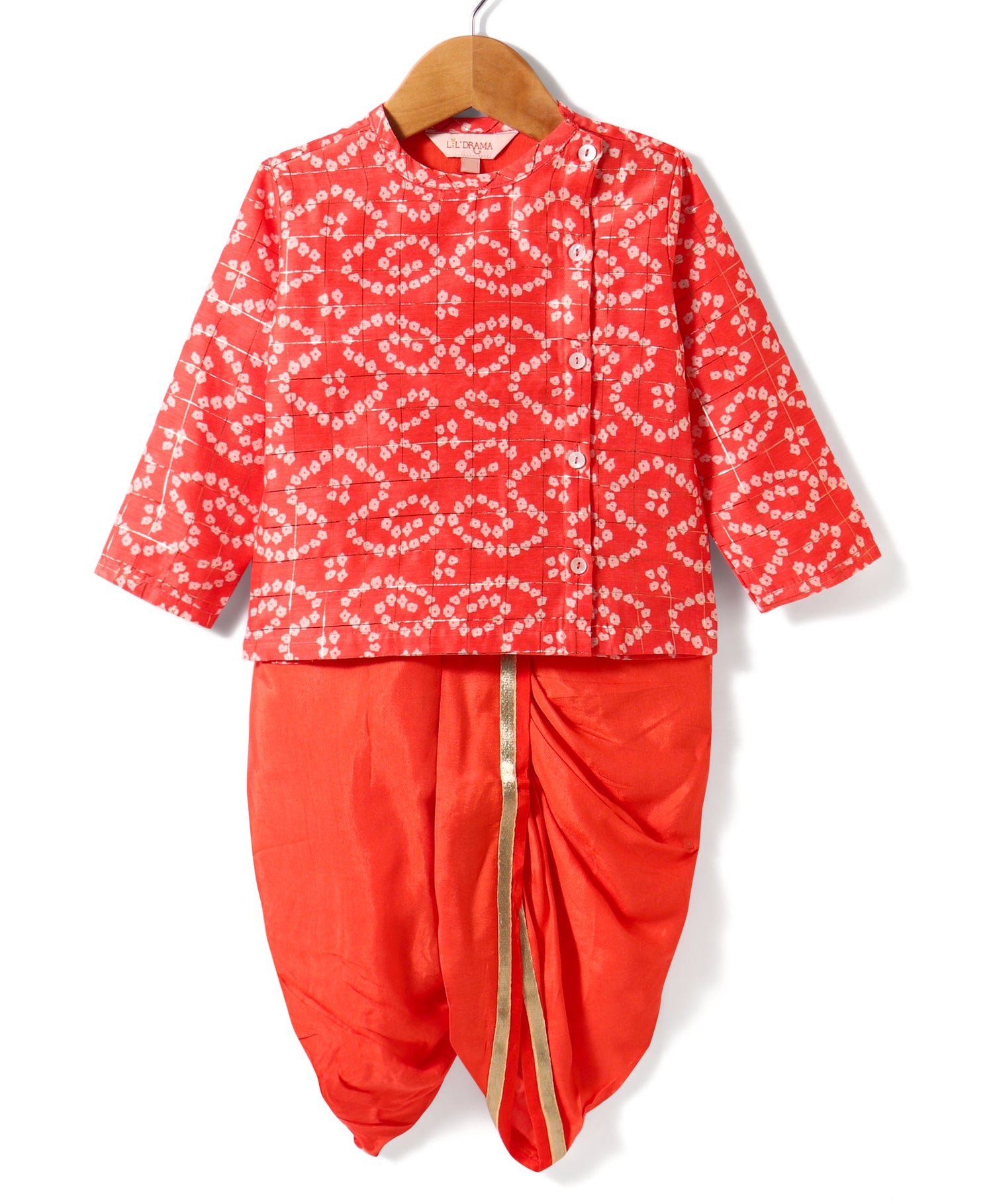 Boys printed kurta dhoti set