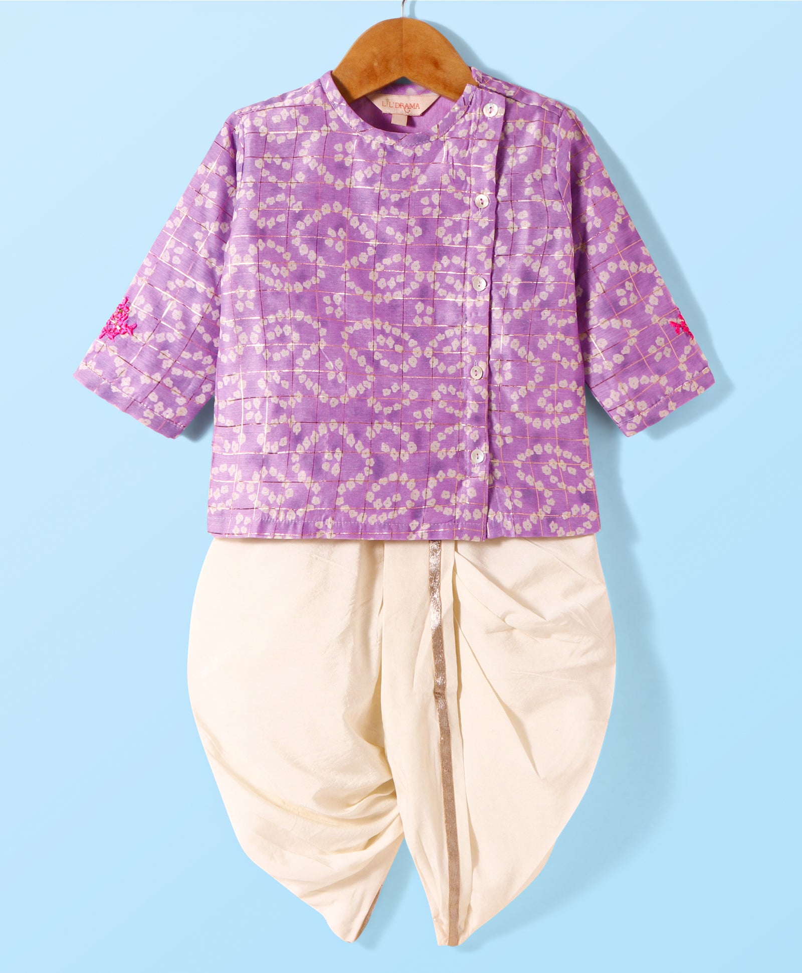 Boys printed kurta dhoti set