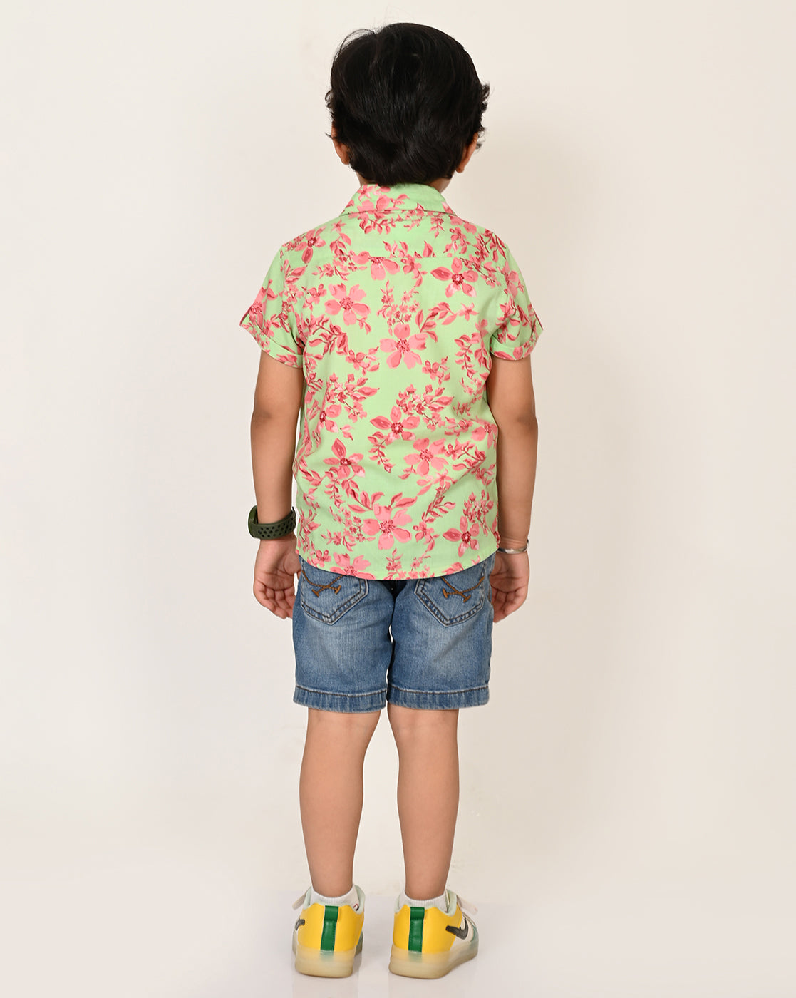 Sassy Boho Boys Pink Shirt from the sibling collection