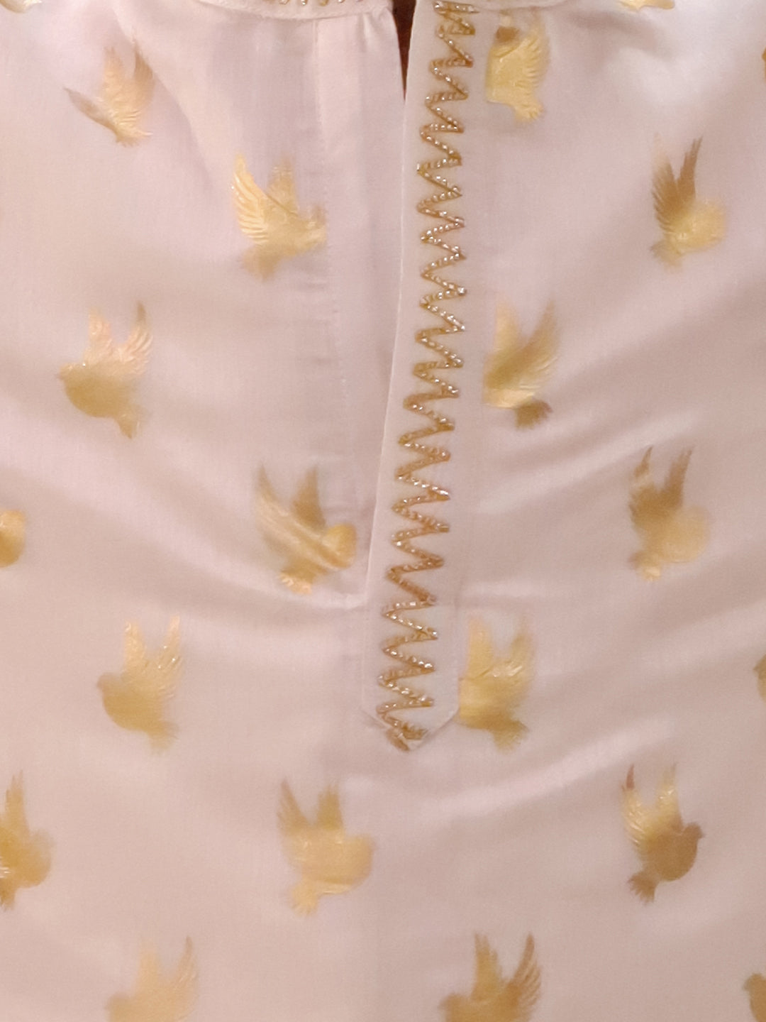 Mishti Off White Kurta and Dhoti For Boys