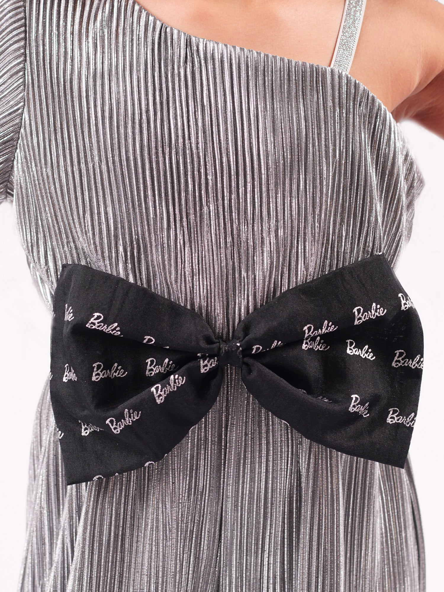 Barbie Silver shimmer Rockstar Jumper for Young Girls