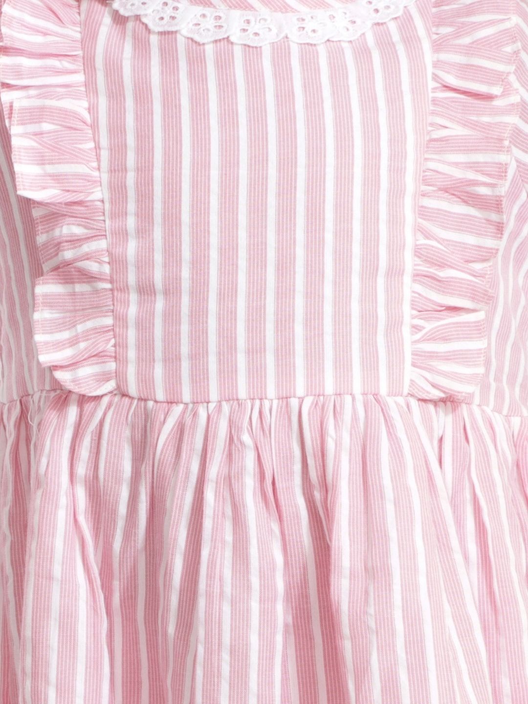 Petal Play Girls Pink Cotton Dress