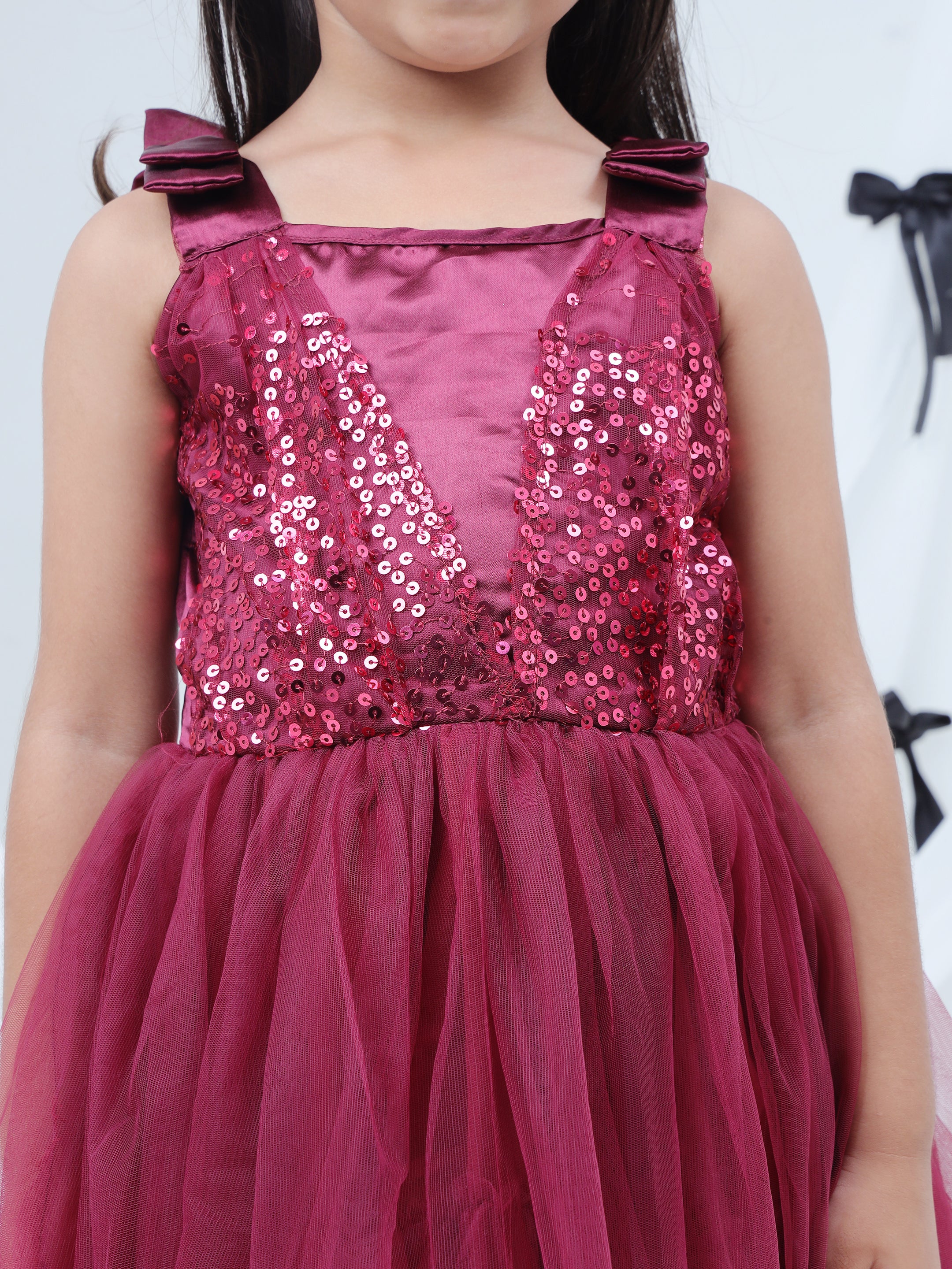Razzle Dazzle Wine Party Dress for Girls