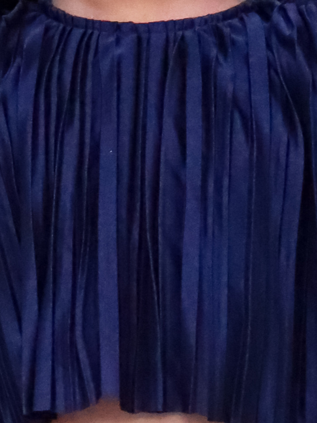 Glam Up Girls Party Navy Blue Top And Skirt