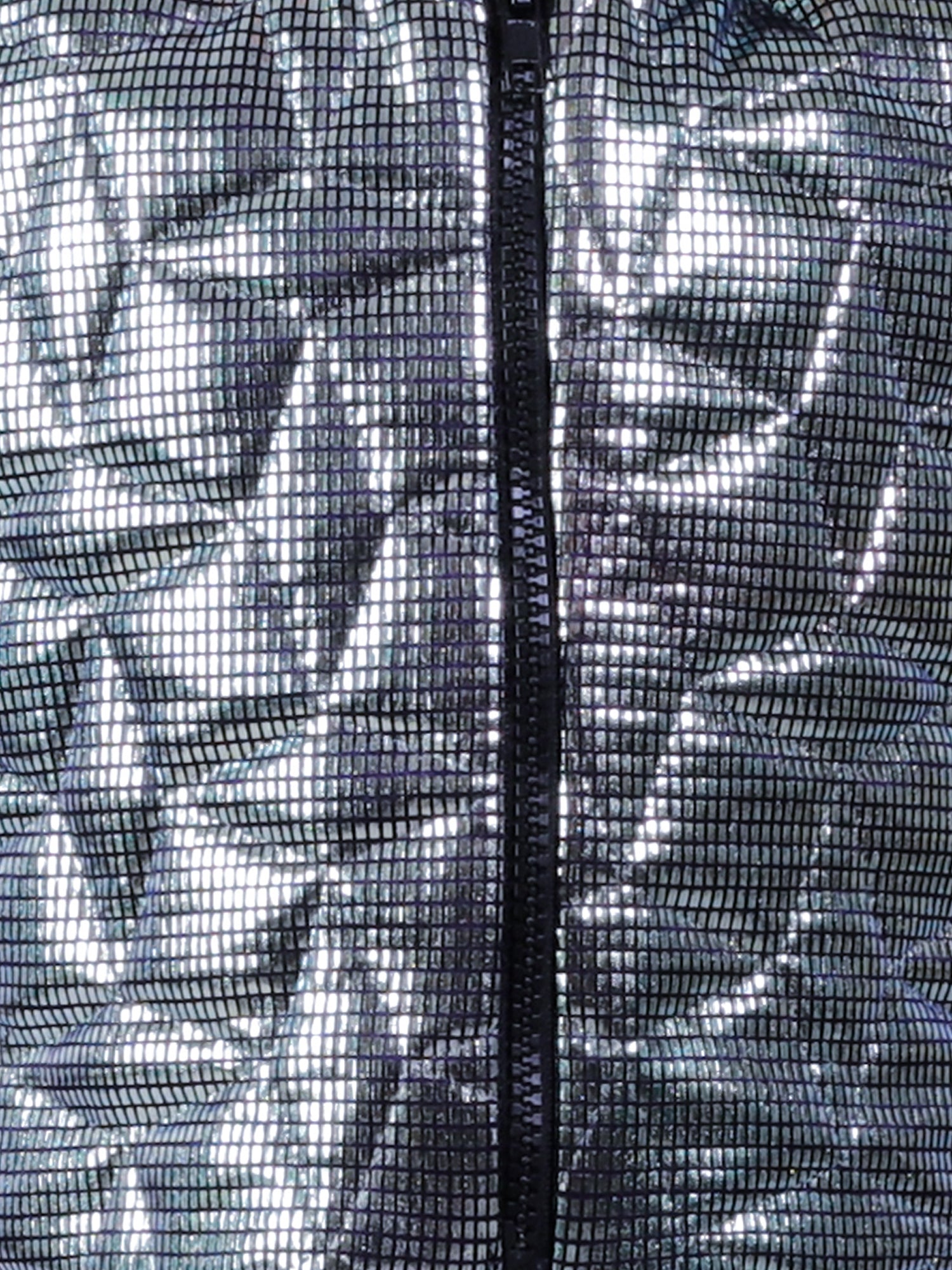 Glam Up Party Grey Shimmer Jacket For Girls