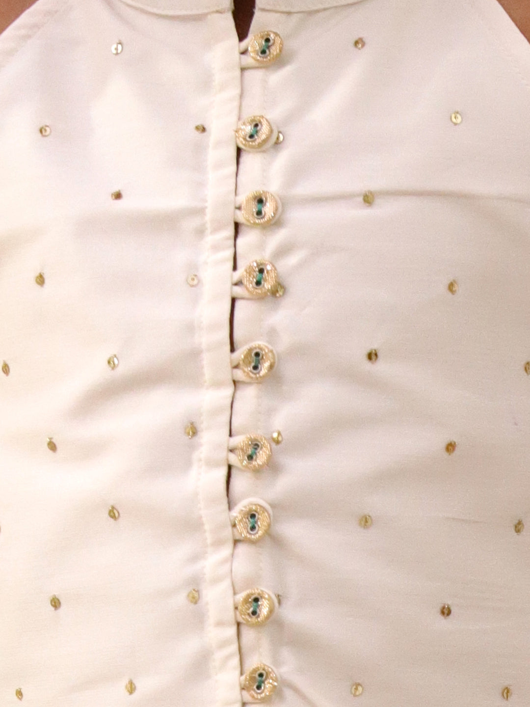 Mishti Off White Top and Pant Set For Girls