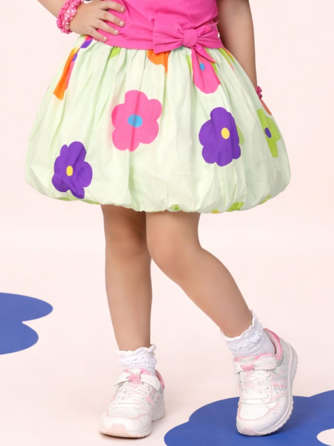 Petal Play Girls Floral Pink Co-Ordinate Set