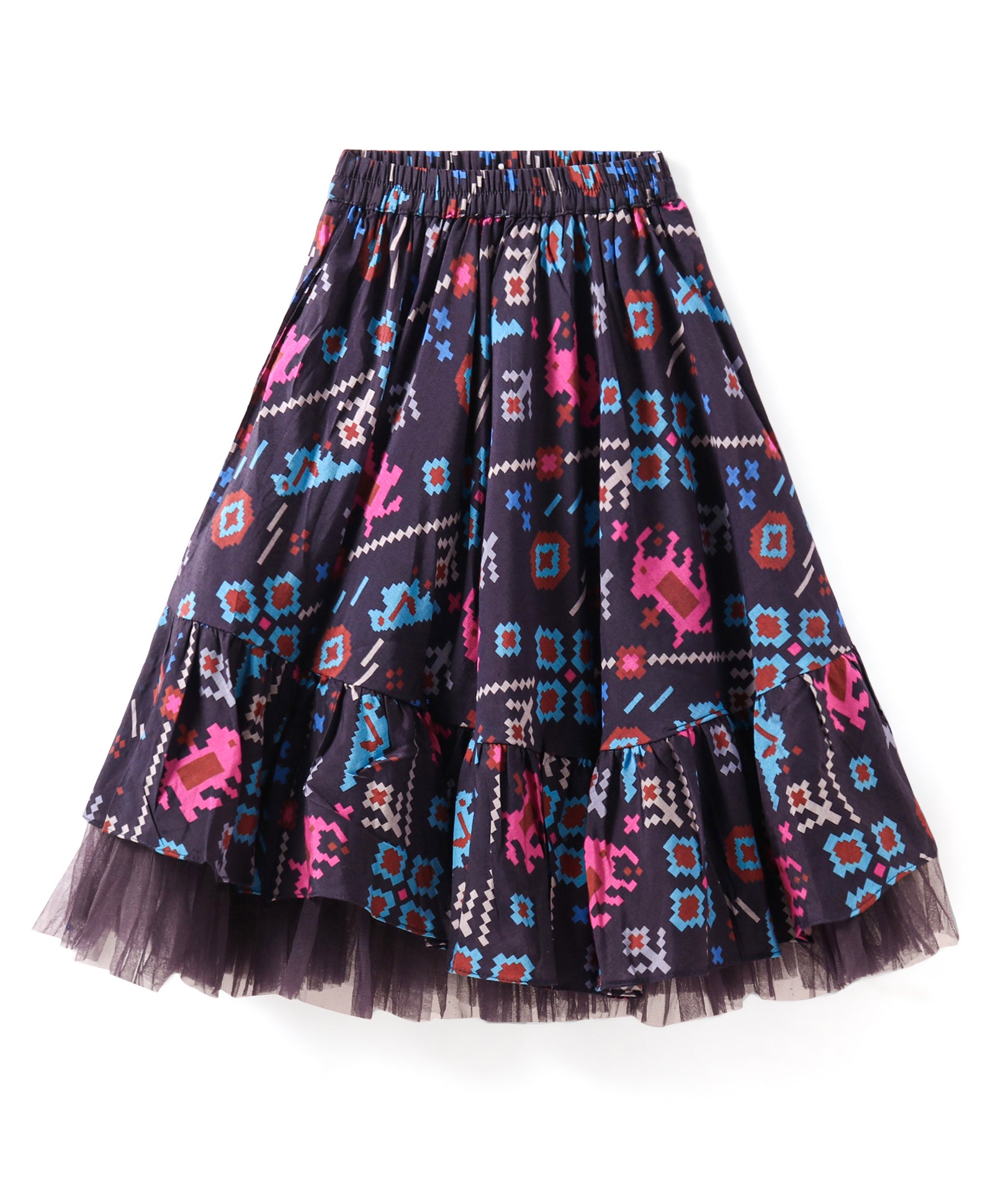 Girls choli with printed ghaghra set