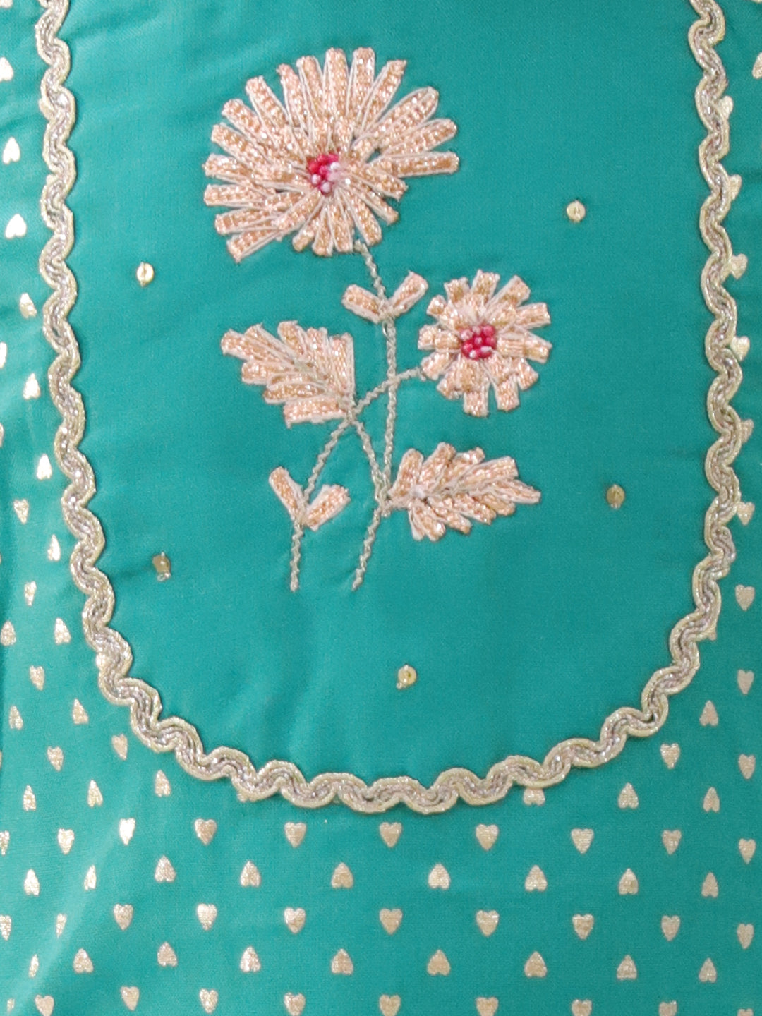 Khilkhilahat Green Kurta Dhoti Set For Girls