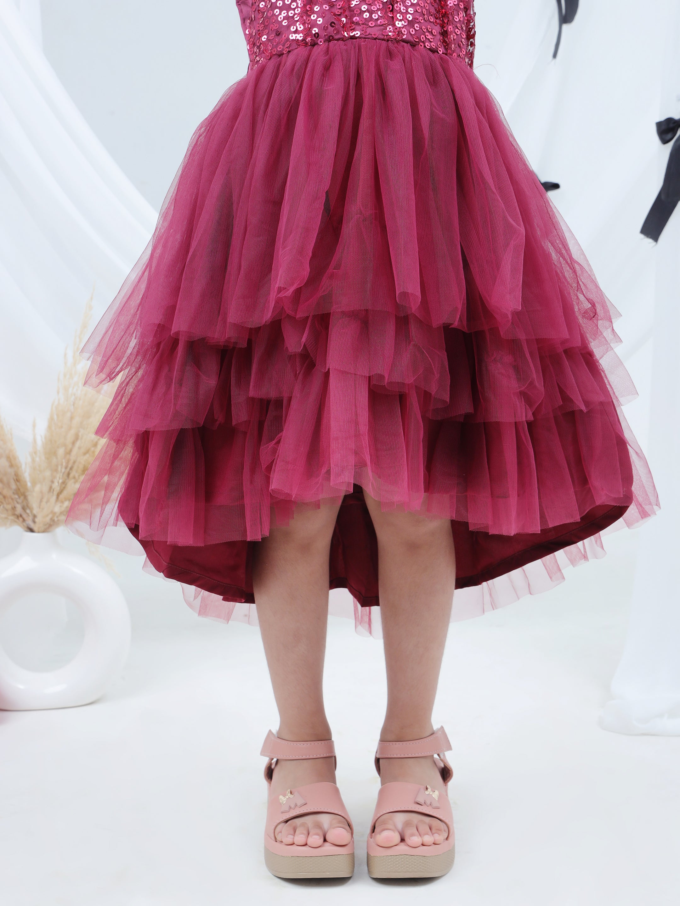 Razzle Dazzle Wine Party Dress for Girls