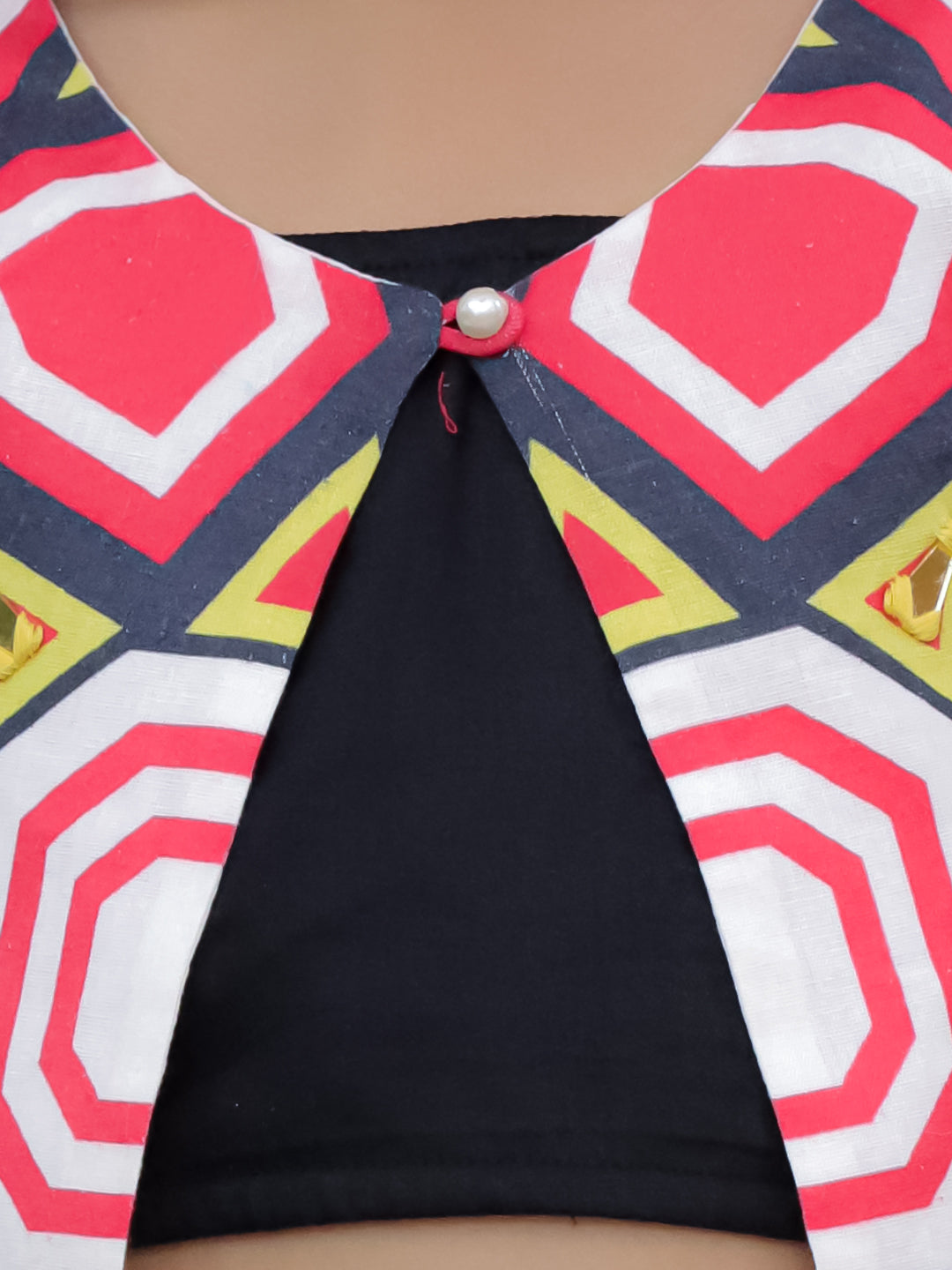 Shor-Gul Multicolor Lehanga Choli with Jacket Set for Girls