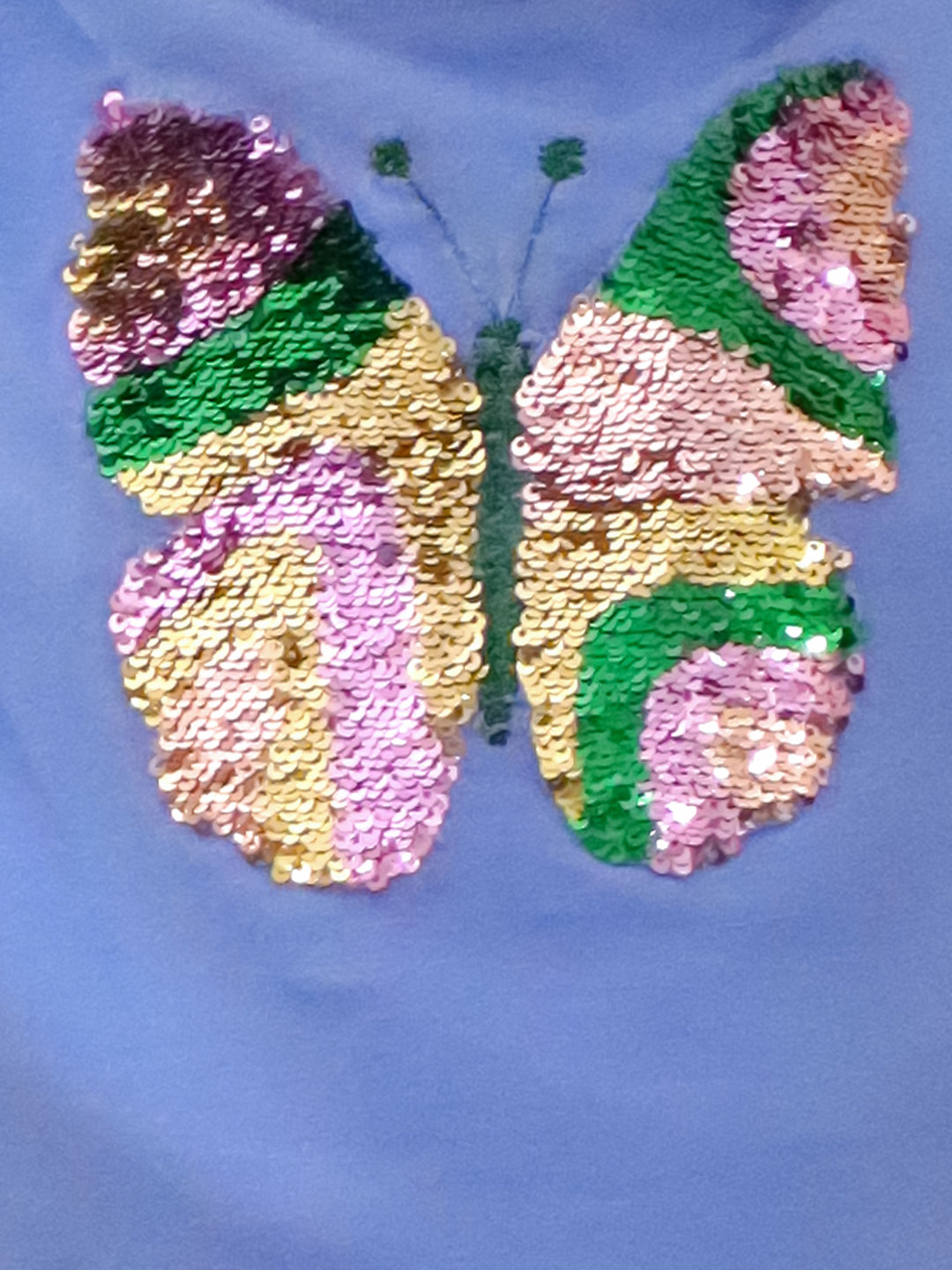 Paris Night Blue T-shirt with Skirt Set For Girls