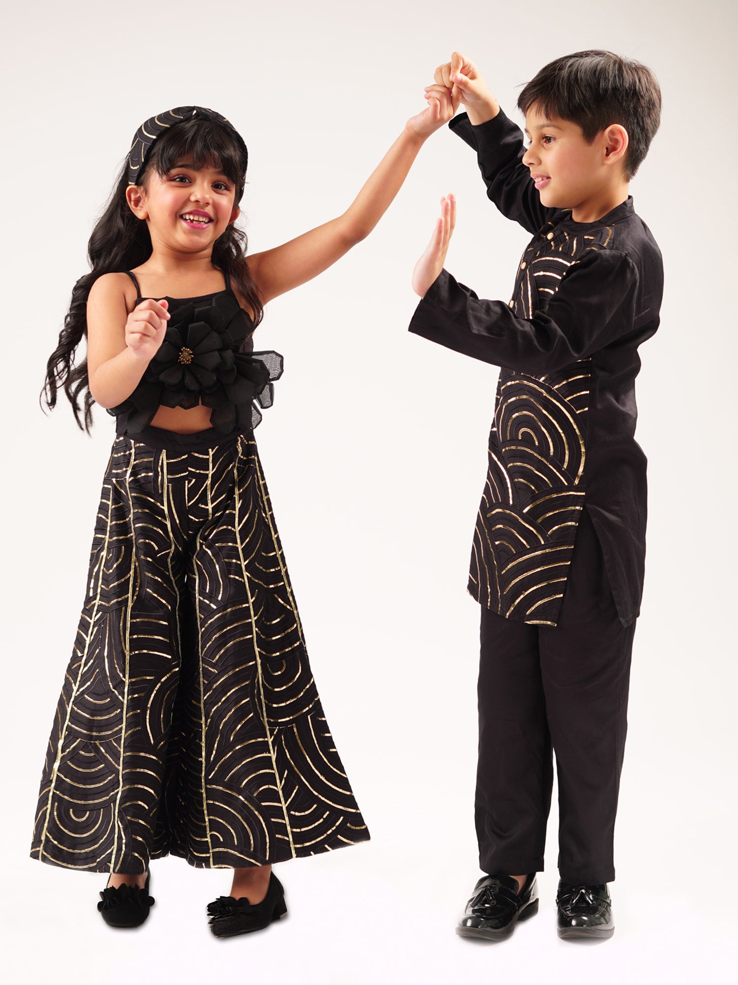 Bollywood Tadka Black Jumpsuit for Girls
