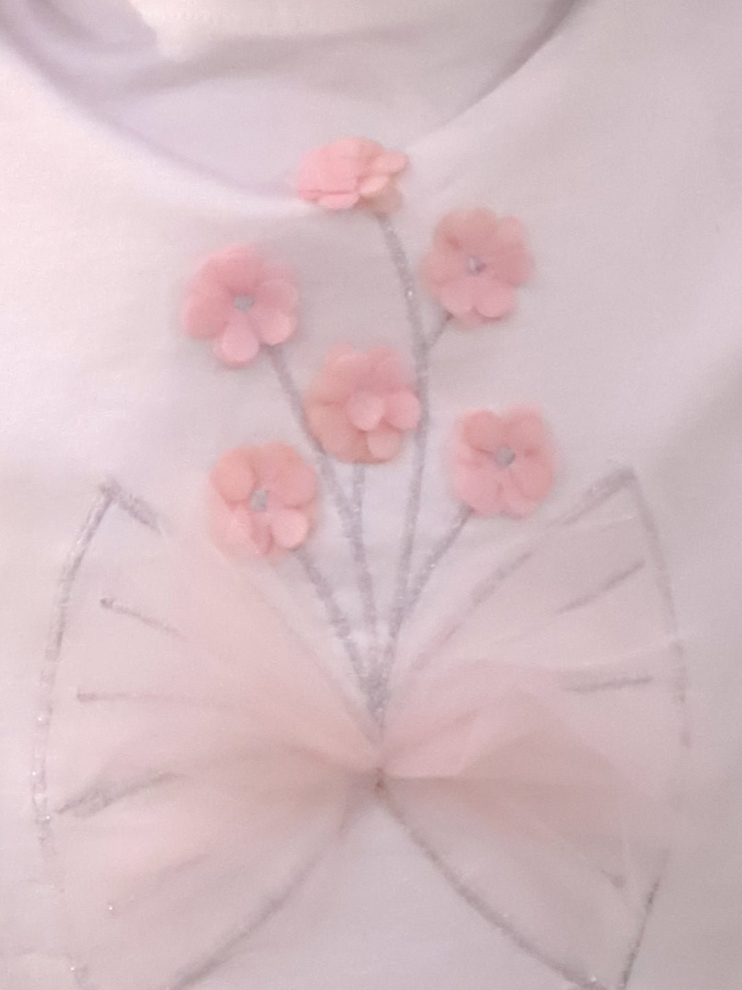 Paris Night White T-shirt with Pink Skirt Set For Girls
