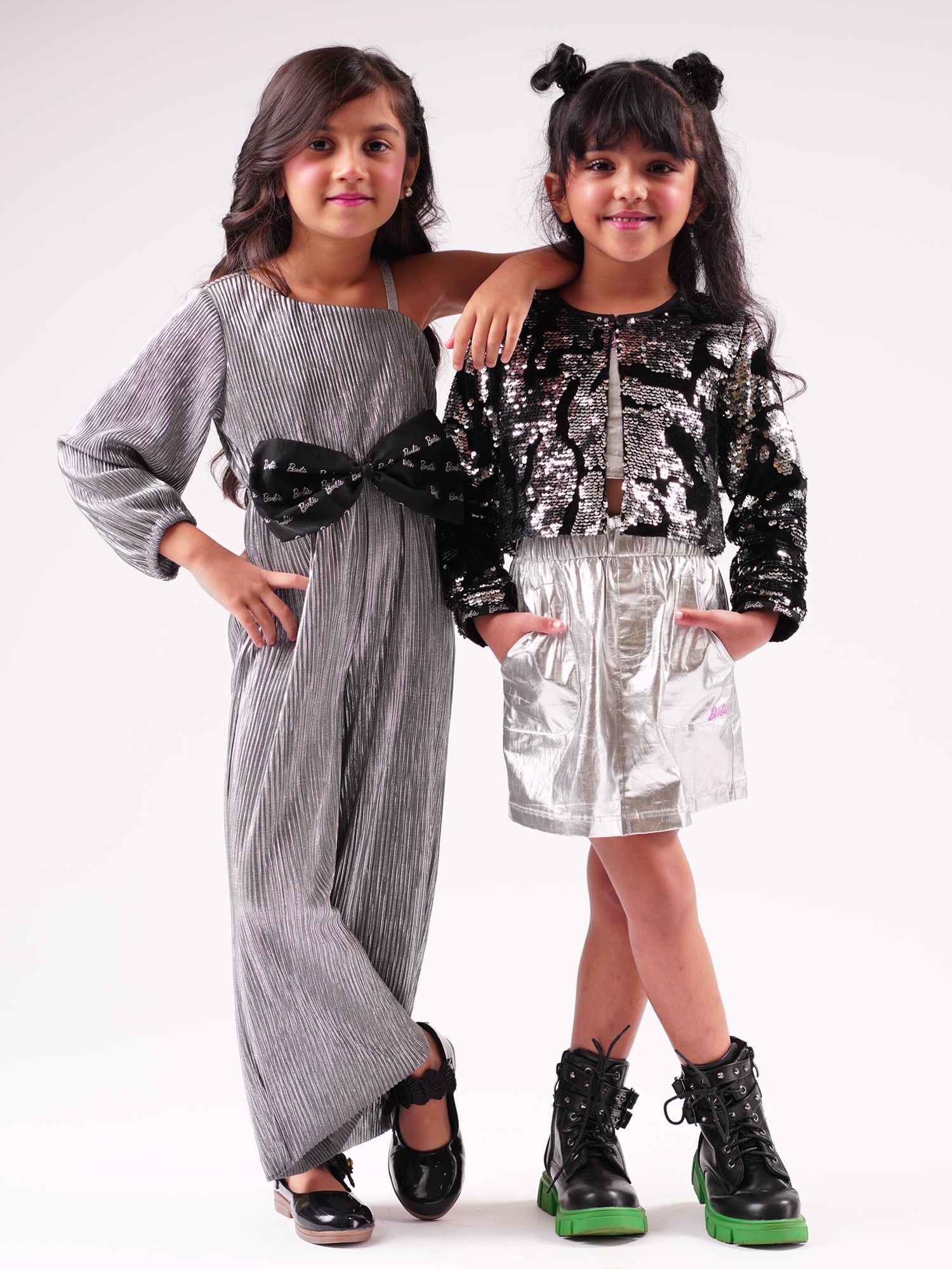 Barbie Silver shimmer Rockstar Jumper for Young Girls