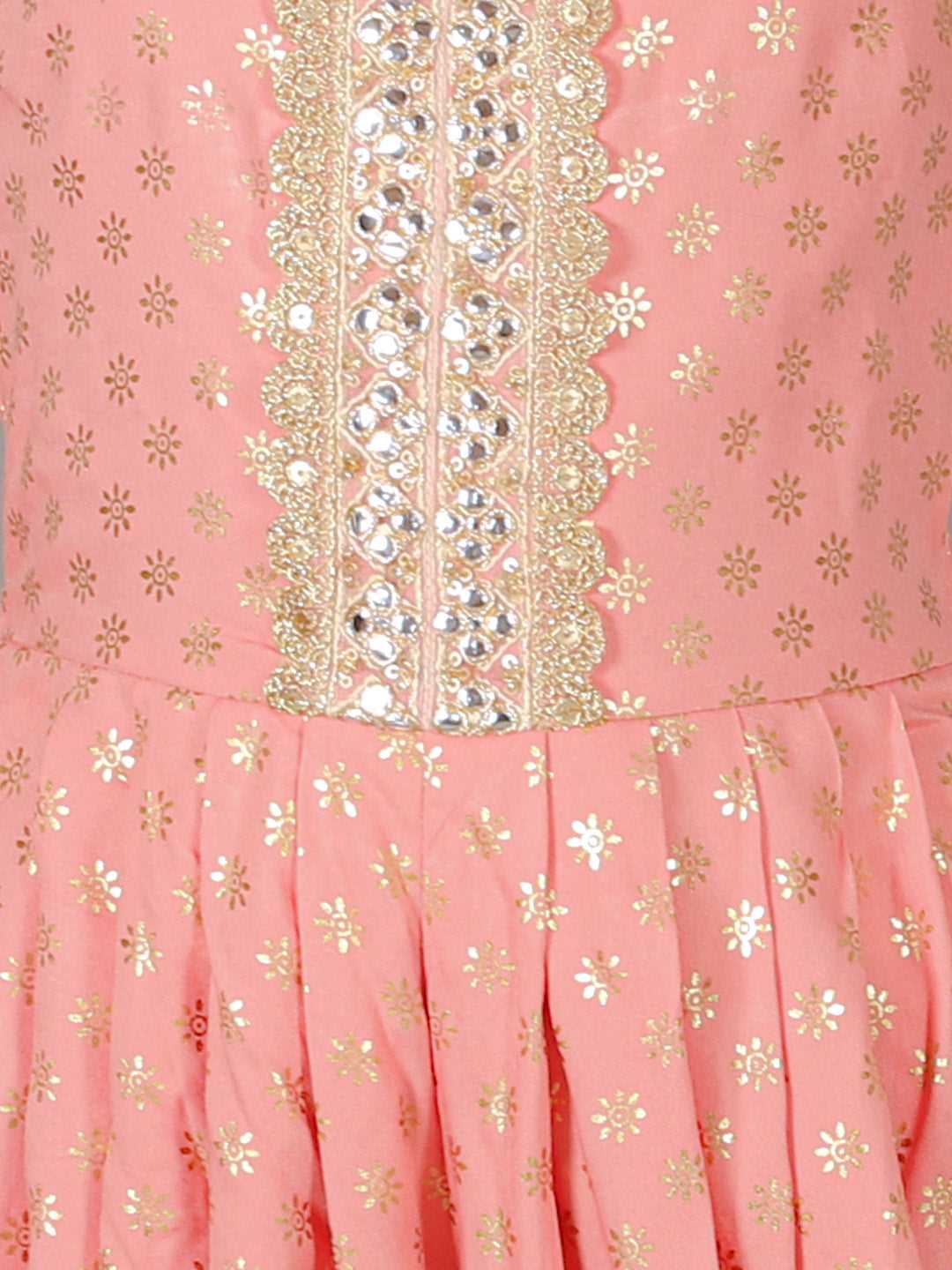 Fusion Fair Girls Peach Dhoti Jumper