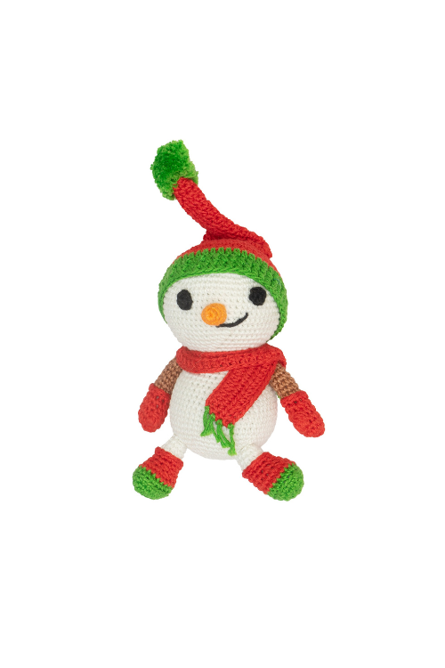 Handcrafted Amigurumi Christmas Soft Toy- Happy Snowman
