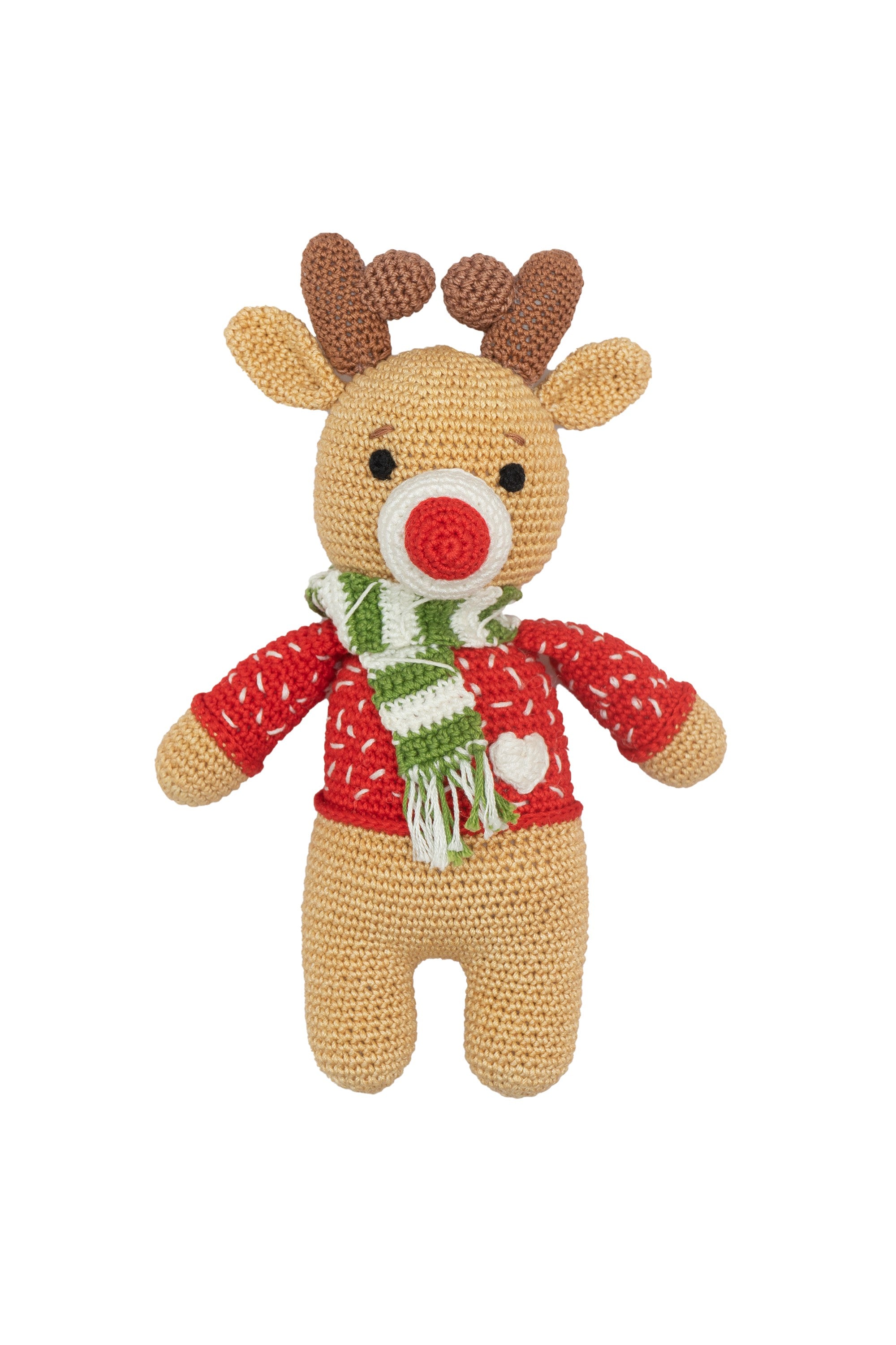 Handcrafted Amigurumi Christmas Soft Toy- dapper Reindeer