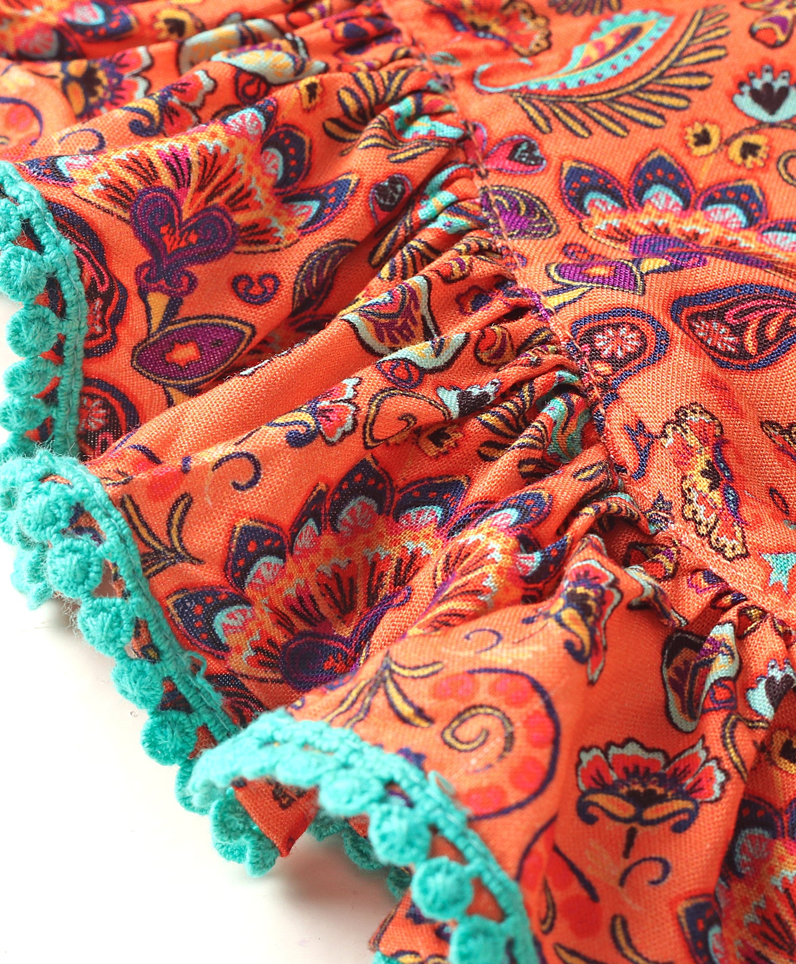 Sassy Boho Girls Orange jumpsuit from the sibling collection