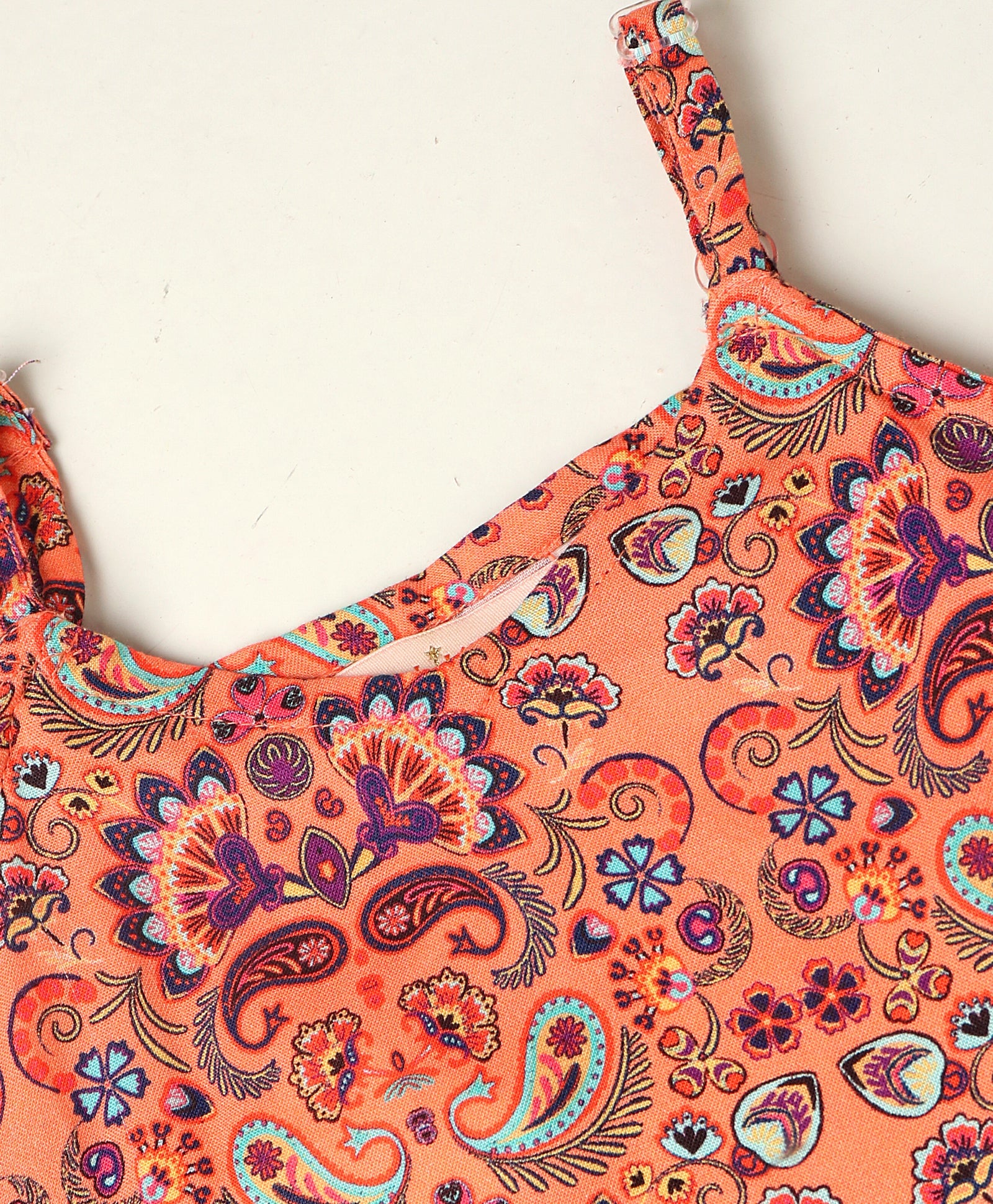 Sassy Boho Girls Orange crop Top with palazzo set from the sibling Collection