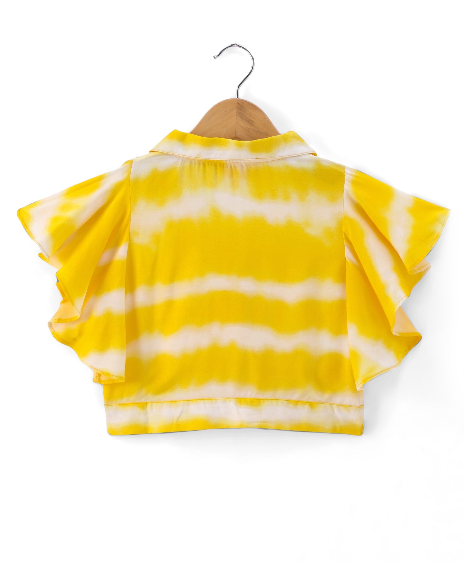 Sassy Boho Girls Yellow crop Top with Shorts set from the sibling Collection